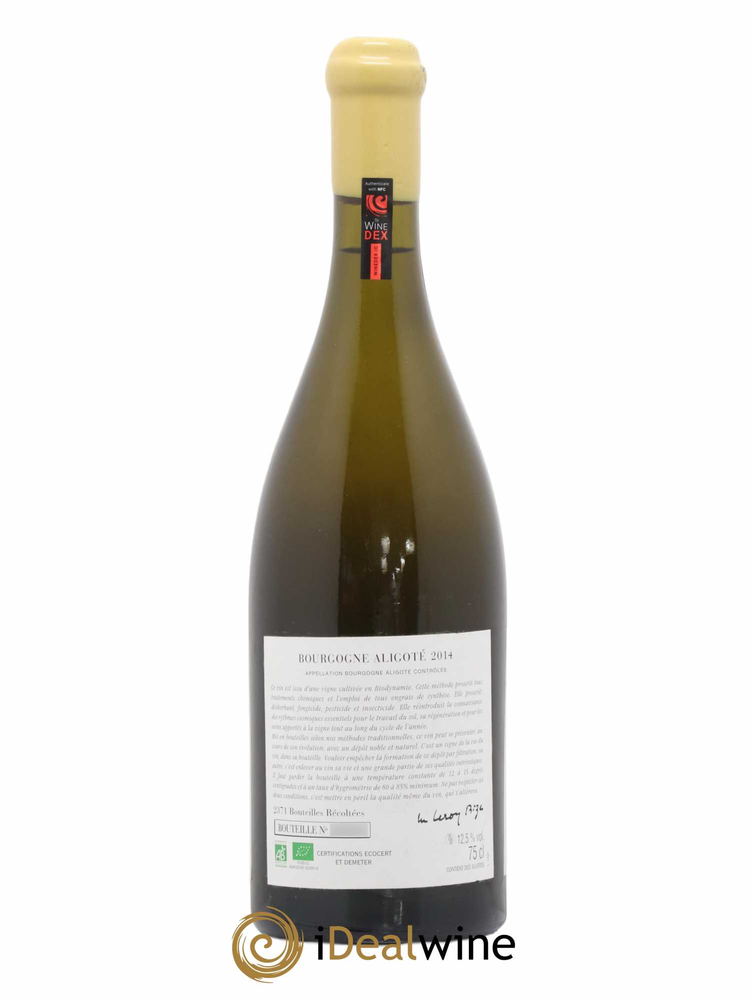 Bourgogne Aligoté Sous Chatelet d'Auvenay (Domaine) 2014 - Lot de 1 bouteille - 1