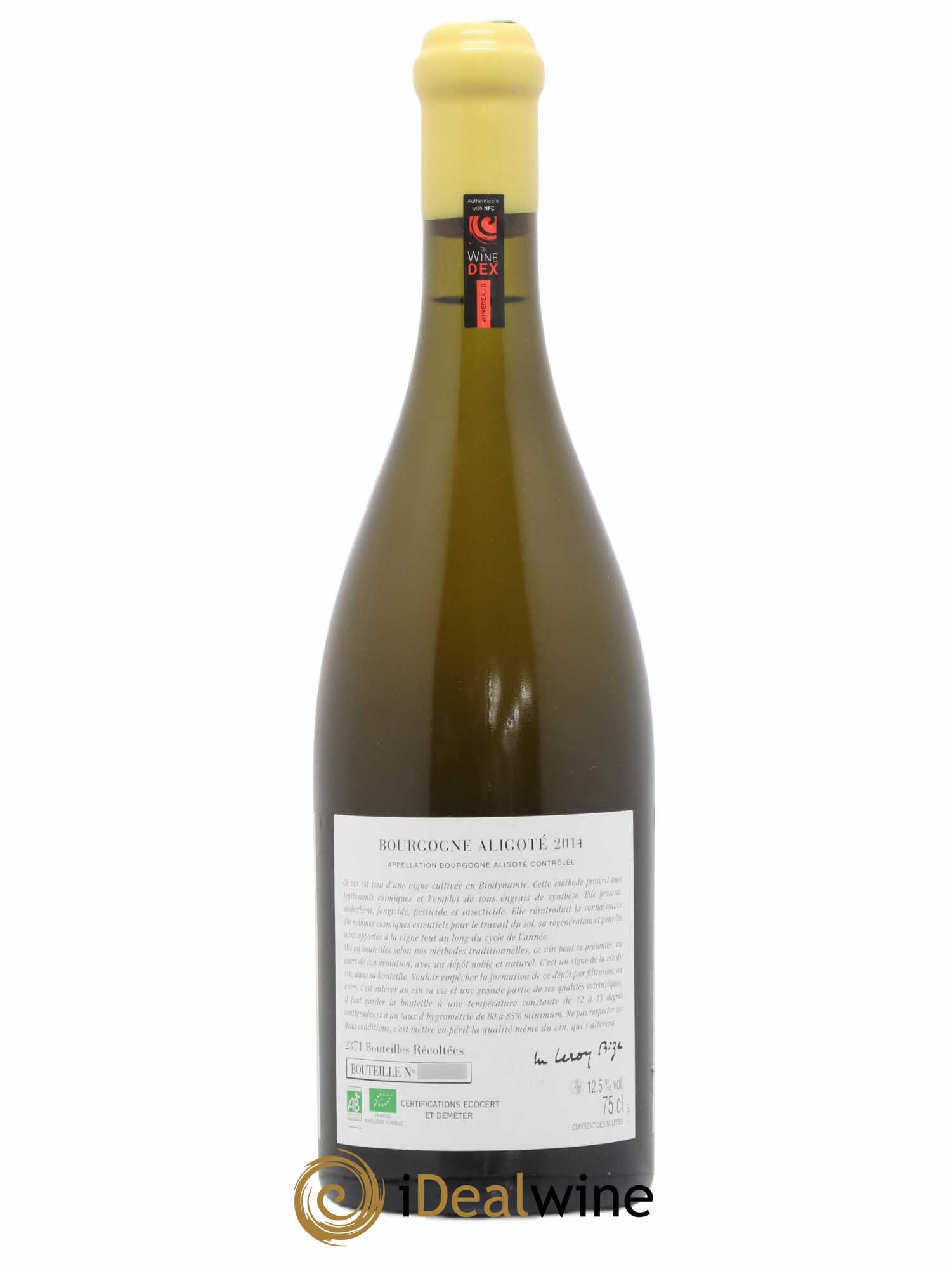 Bourgogne Aligoté Sous Chatelet d'Auvenay (Domaine) (sans prix de réserve) 2014 - Lot de 1 bouteille - 1