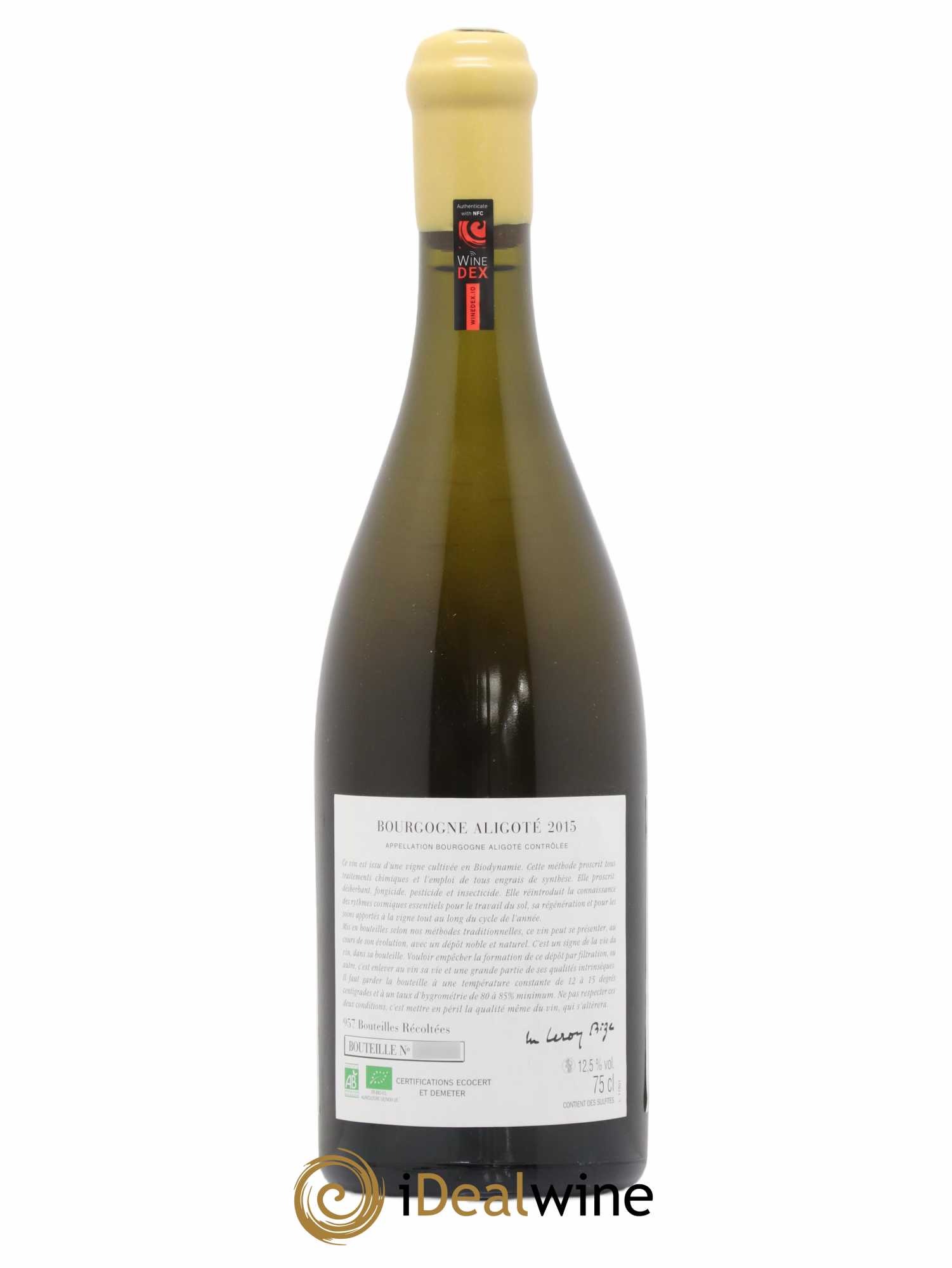 Bourgogne Aligoté Sous Chatelet d'Auvenay (Domaine) 2015 - Lot de 1 bouteille - 1