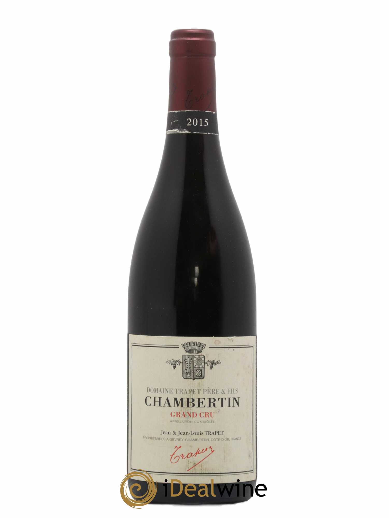 Chambertin Grand Cru Domaine Trapet 2015 - Lot de 1 bouteille - 0
