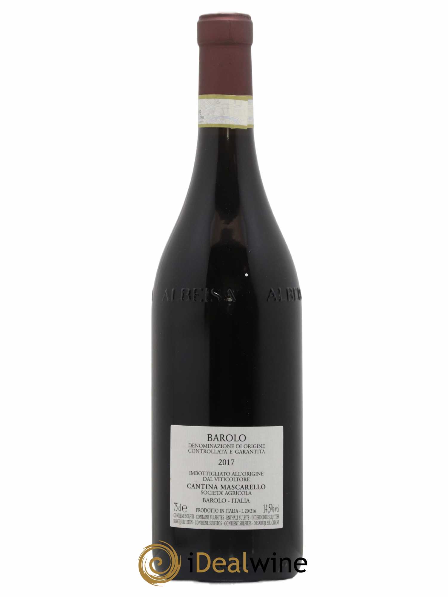 Barolo DOCG Bartolo Mascarello 2017 - Lot de 1 bouteille - 1