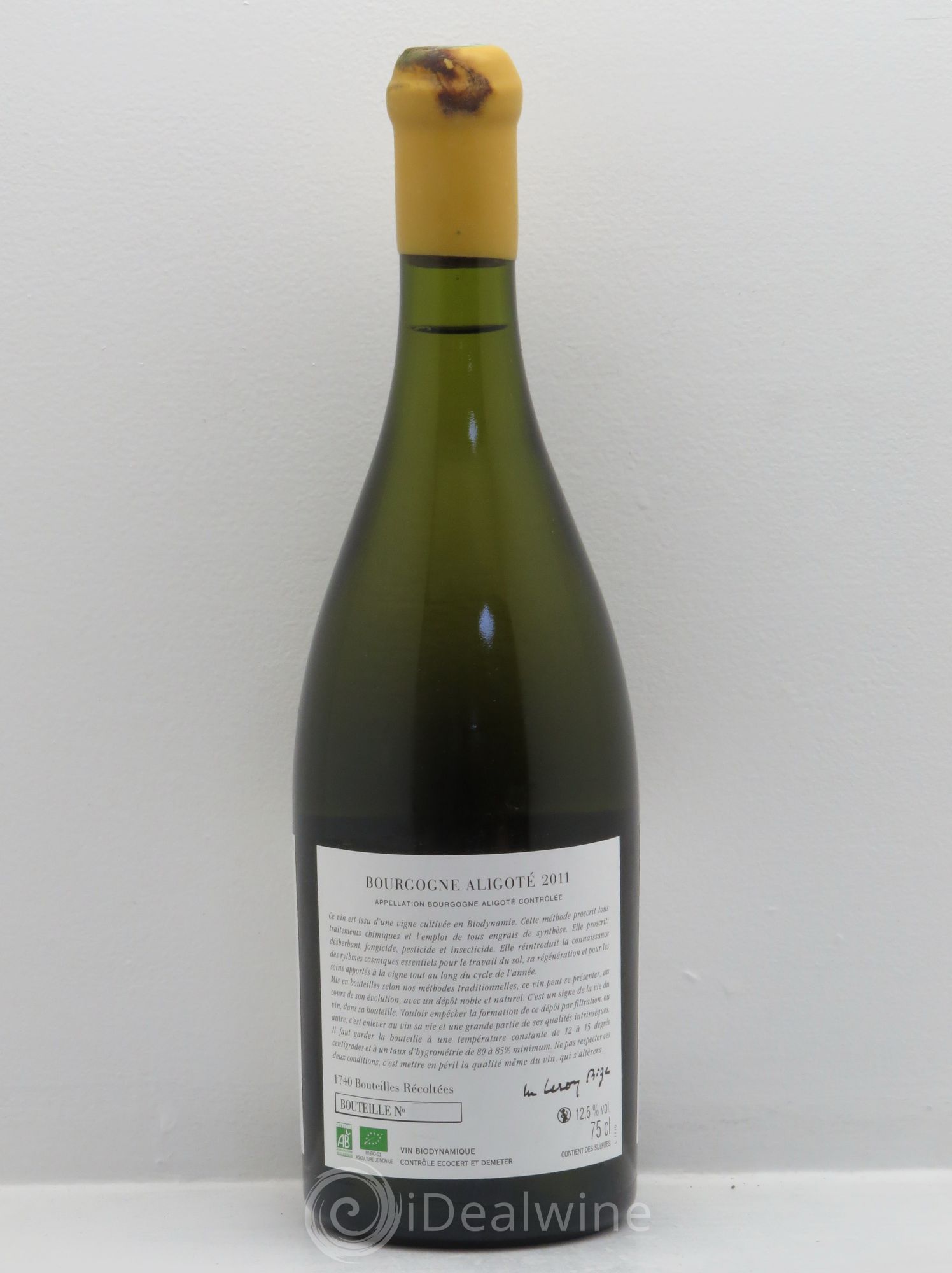 Bourgogne Aligoté Sous Chatelet d'Auvenay (Domaine) Sous châtelet 2011 - Lot de 1 bouteille - 1