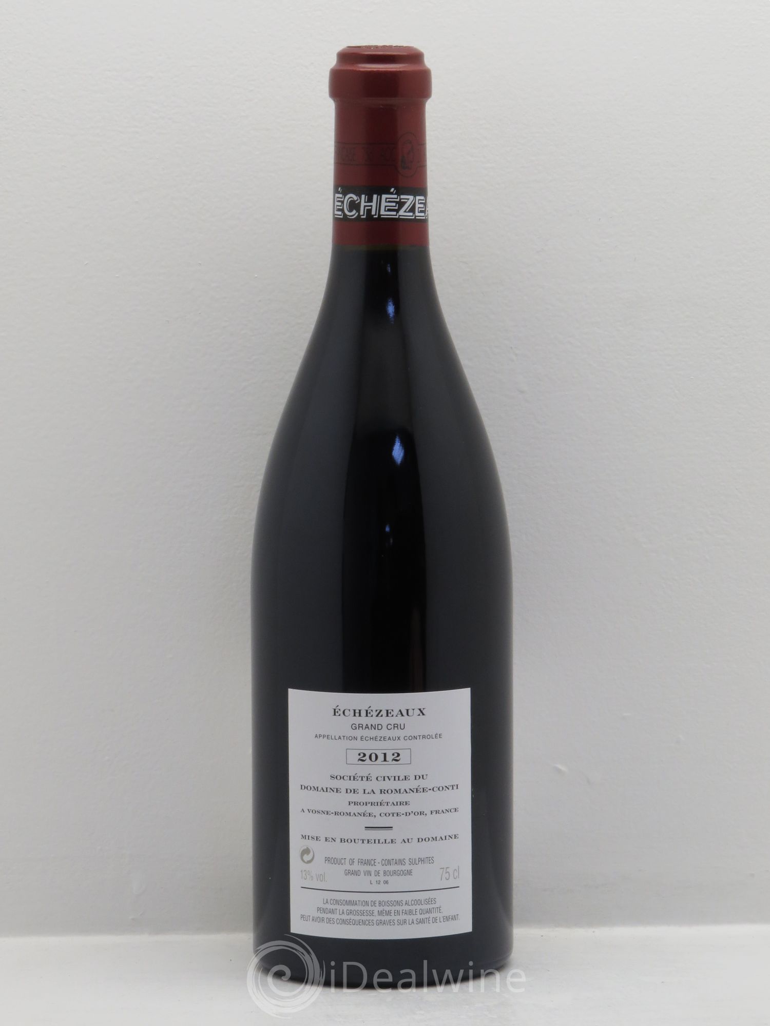 Echezeaux Grand Cru Domaine de la Romanée-Conti 2012 - Lot de 1 bouteille - 1