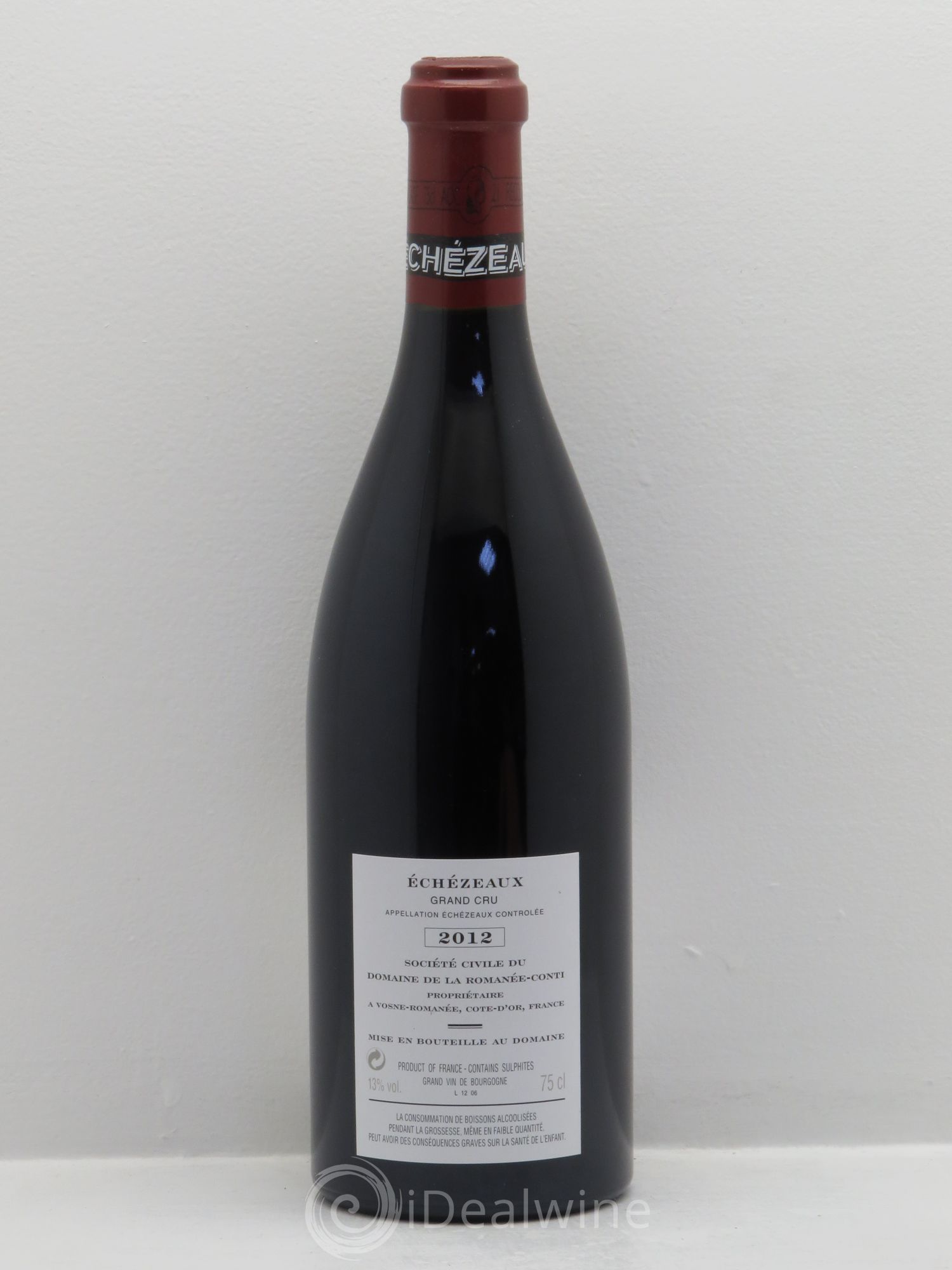 Echezeaux Grand Cru Domaine de la Romanée-Conti 2012 - Lot de 1 bouteille - 1