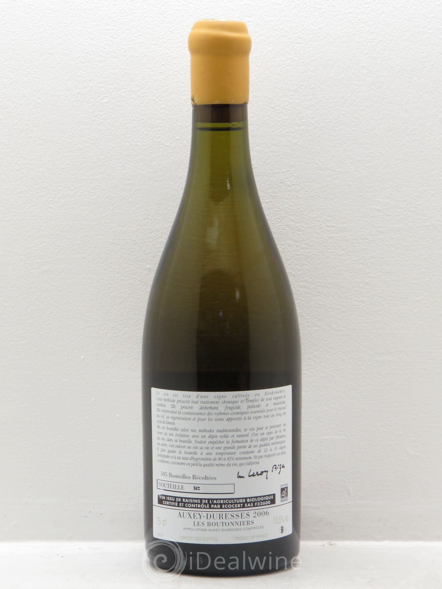Auxey-Duresses Les Boutonniers d'Auvenay (Domaine) 2006 - Lot de 1 bouteille - 1