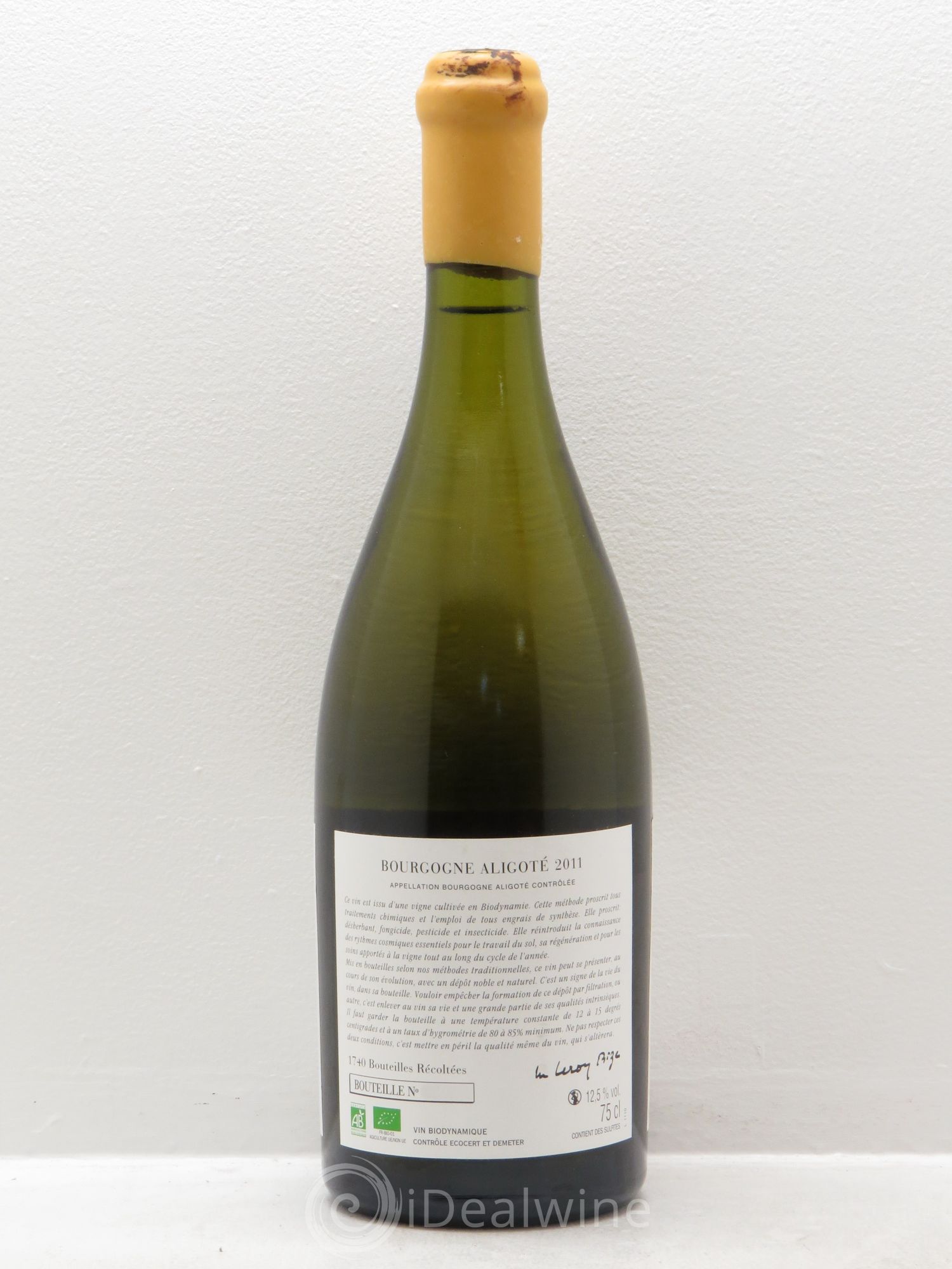 Bourgogne Aligoté Sous Chatelet d'Auvenay (Domaine) Sous Chatelet 2011 - Lot de 1 bouteille - 1