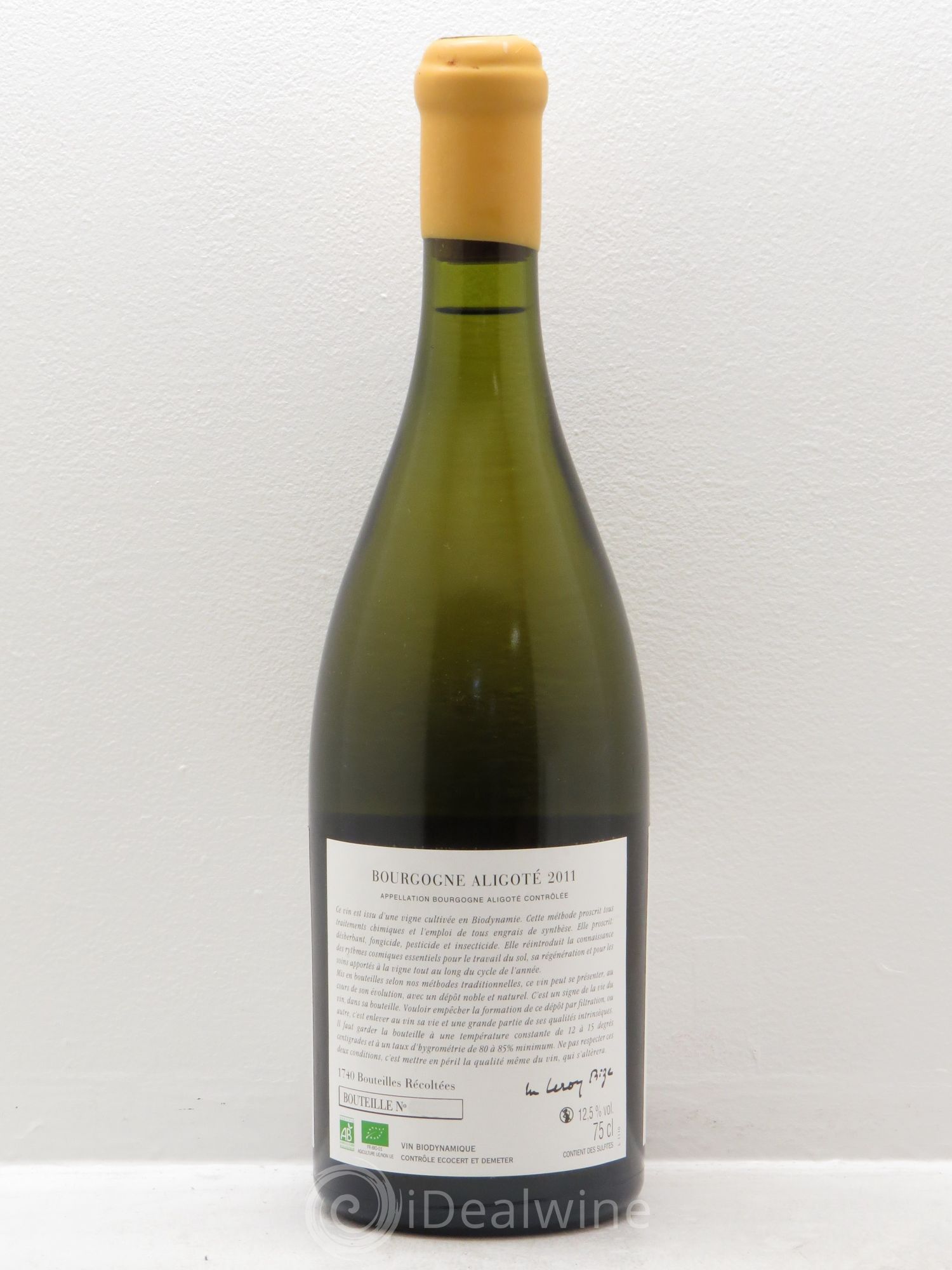 Bourgogne Aligoté Sous Chatelet d'Auvenay (Domaine) Sous Chatelet 2011 - Lot de 1 bouteille - 1