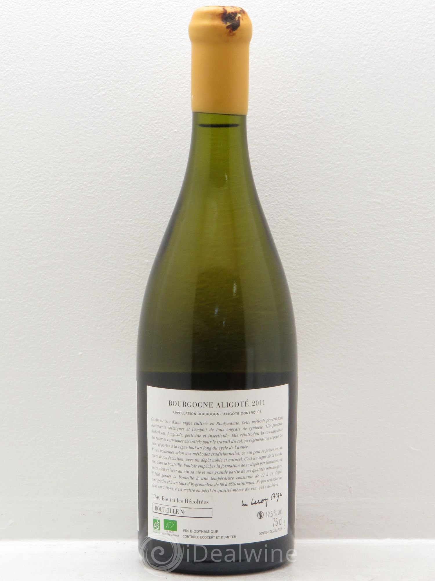 Bourgogne Aligoté Sous Chatelet d'Auvenay (Domaine) Sous Chatelet 2011 - Lot de 1 bouteille - 1