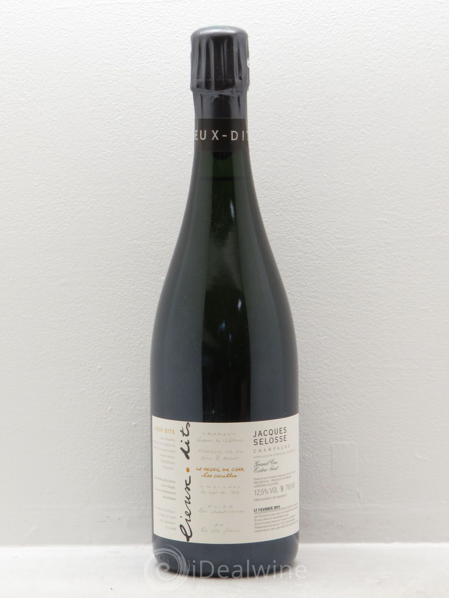 Les Carelles Blanc de Blancs Jacques Selosse Extra brut - Lot de 1 bouteille - 0