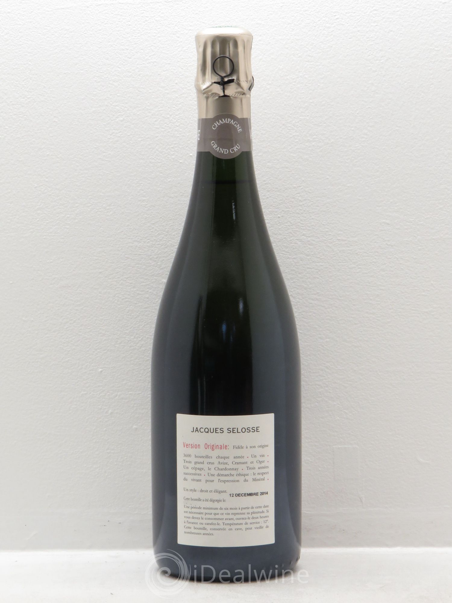 Version Originale Jacques Selosse blans de blancs extra brut - Posten von 1 Flasche - 1
