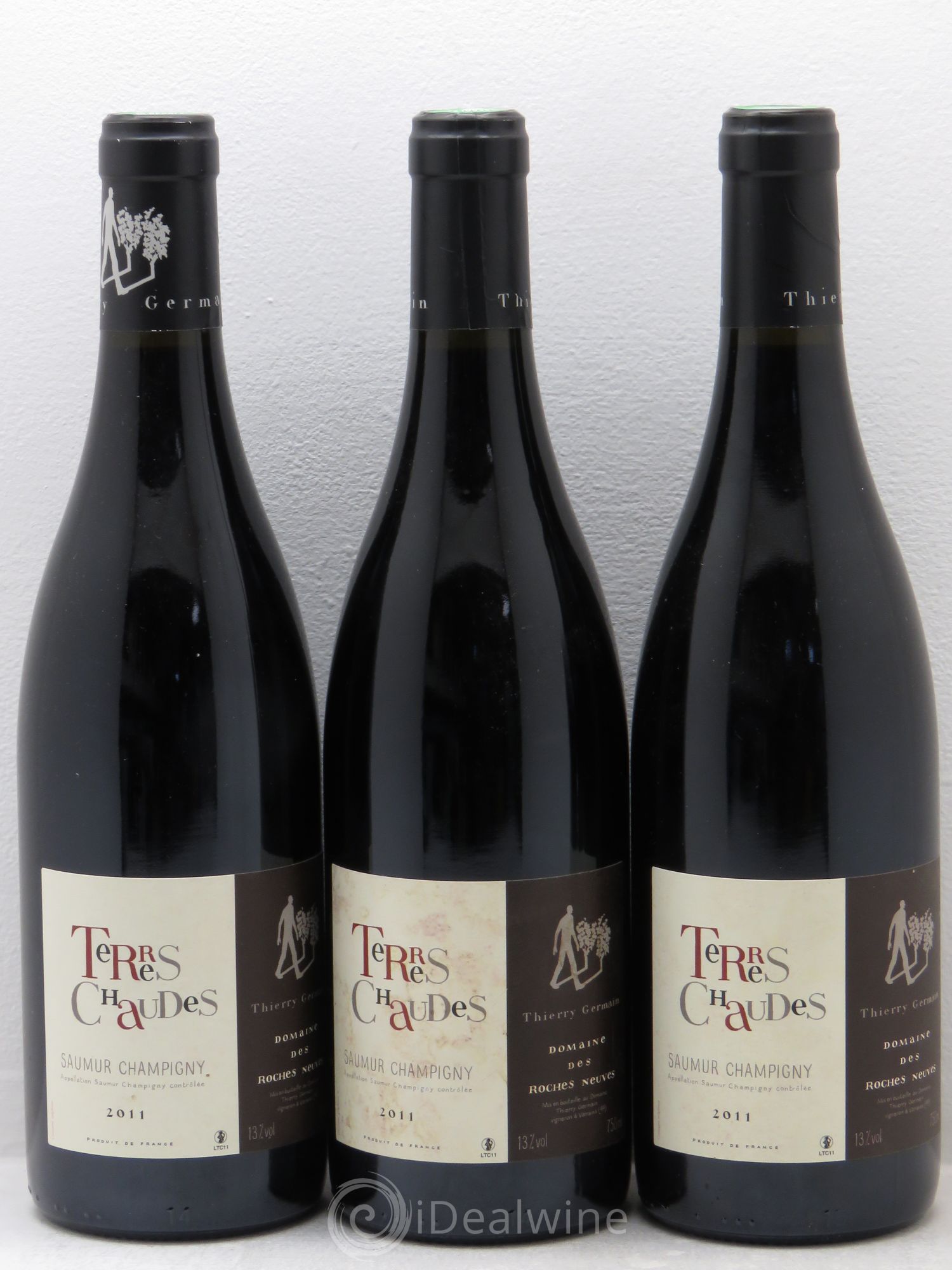 Saumur-Champigny Terres Chaudes Domaine des Roches Neuves - Thierry Germain 2011 - Lot de 3 bouteilles - 0