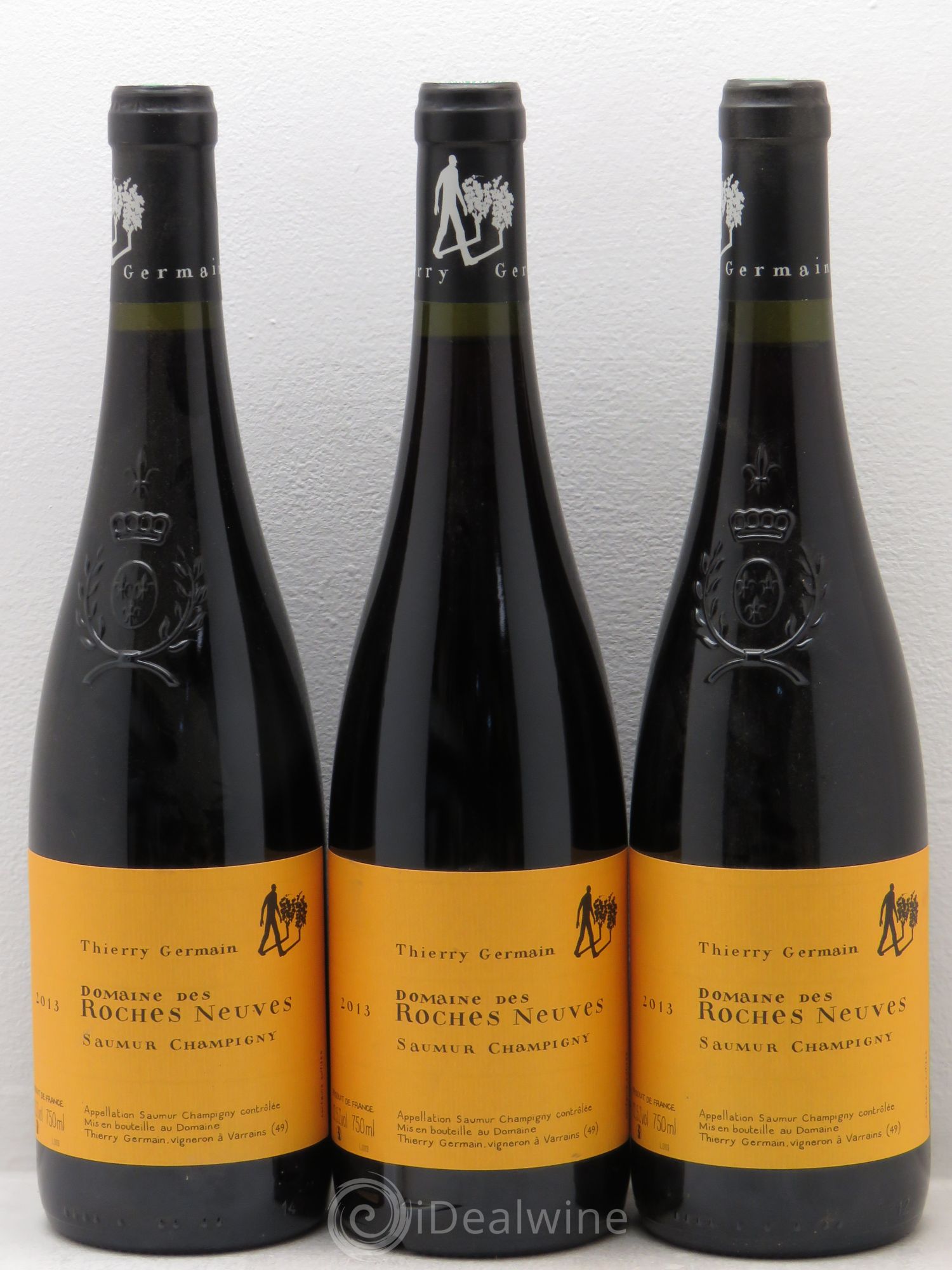 Saumur-Champigny Domaine des Roches Neuves - Thierry Germain 2013 - Lot de 3 bouteilles - 0