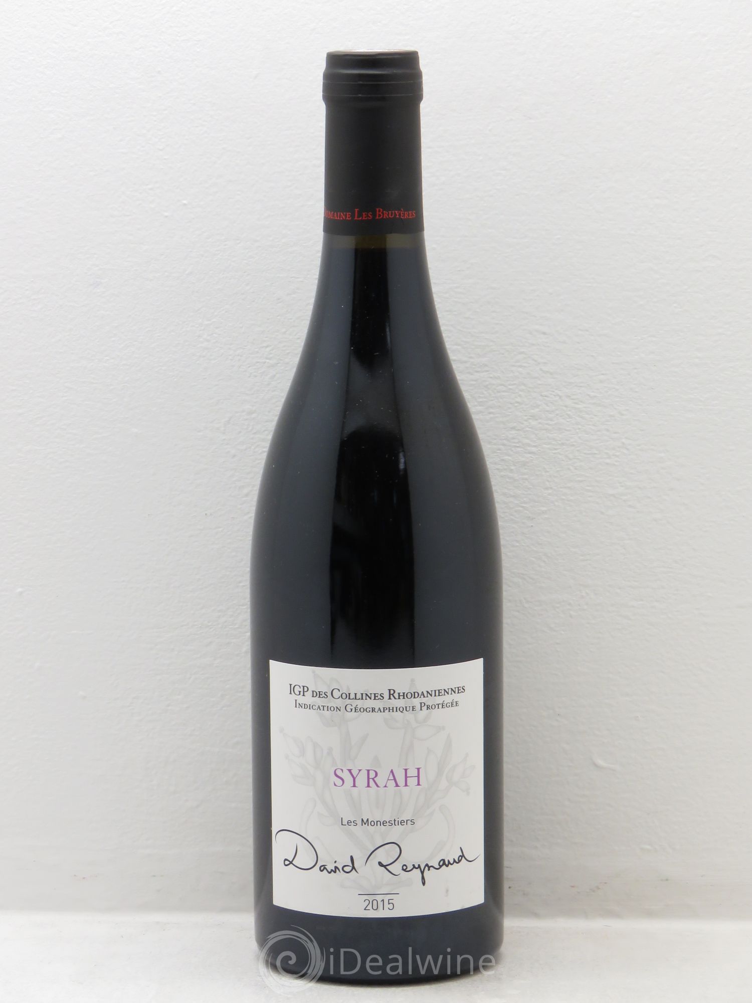 Rhône Syrah les monestiers David Reynaud IGP collines rhodaniennes 2015 - Posten von 6 Flaschen - 0