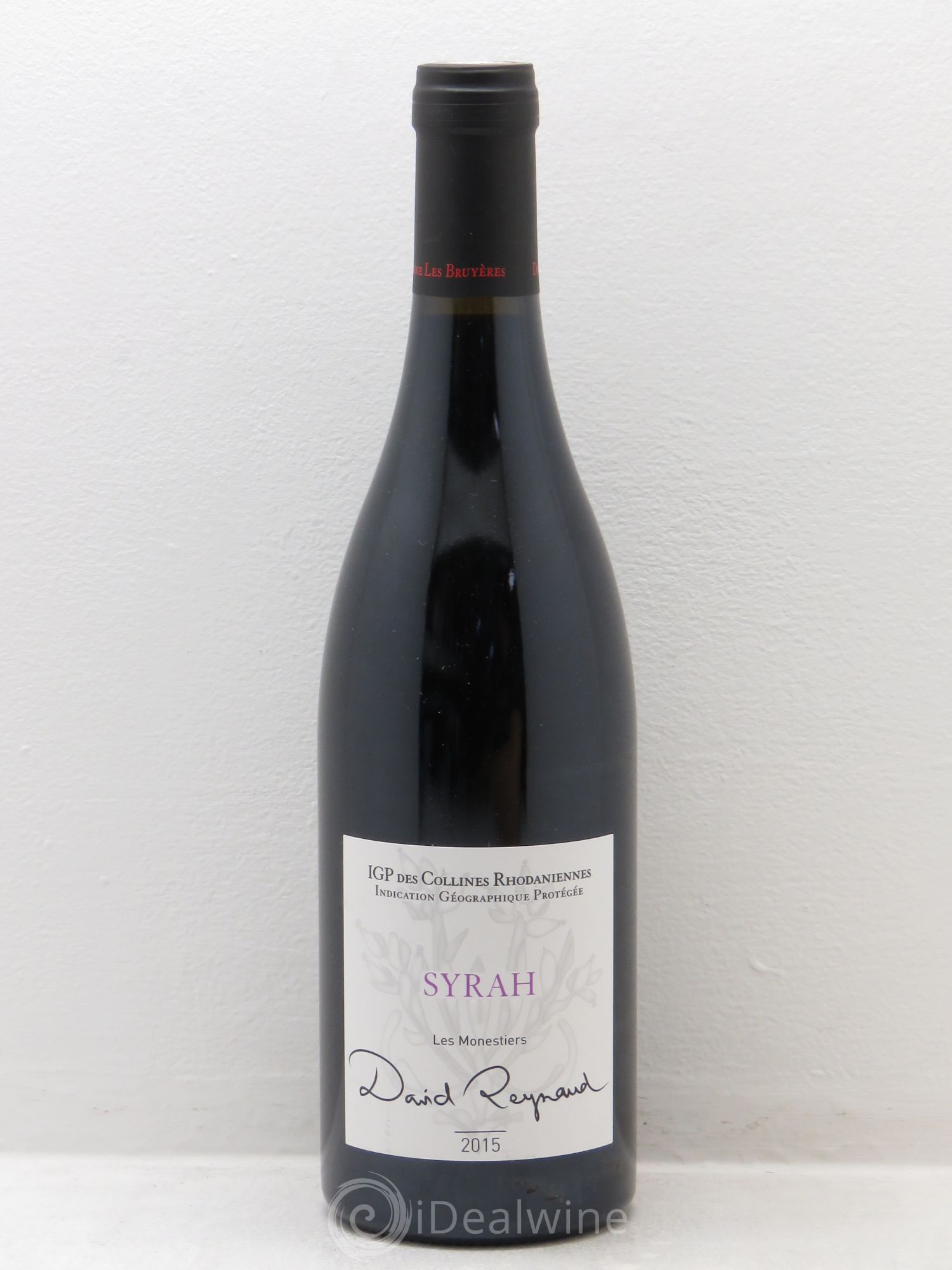 Rhône Syrah les monestiers David Reynaud IGP collines rhodaniennes 2015 - Posten von 6 Flaschen - 0