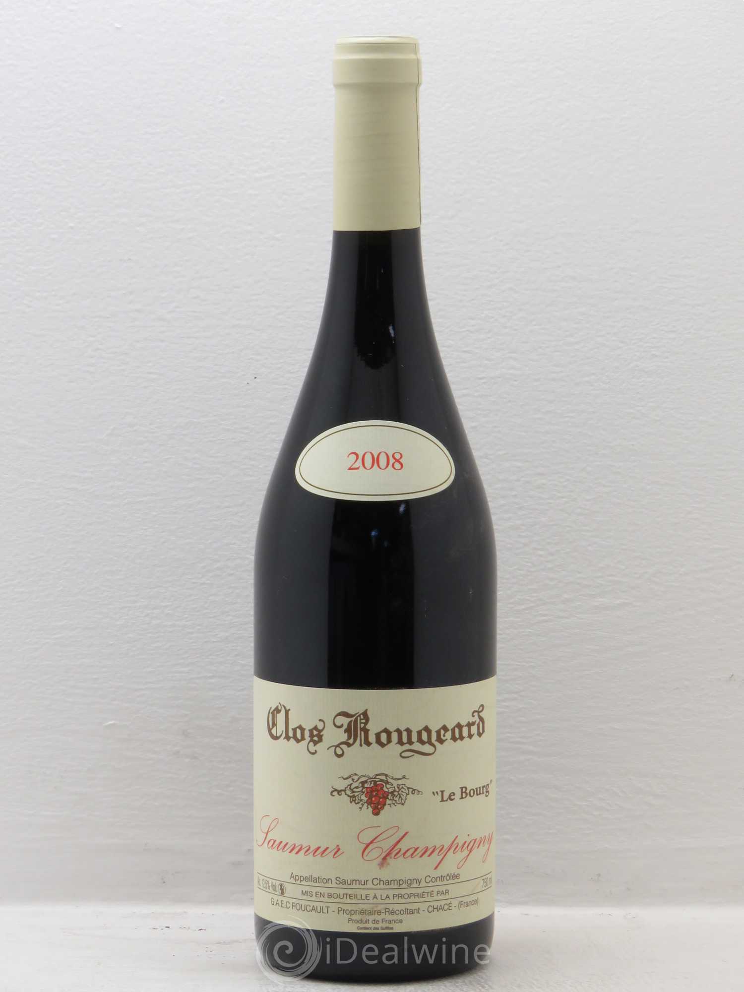 Saumur-Champigny Le Bourg Clos Rougeard 2008 - Lot de 1 bouteille - 0