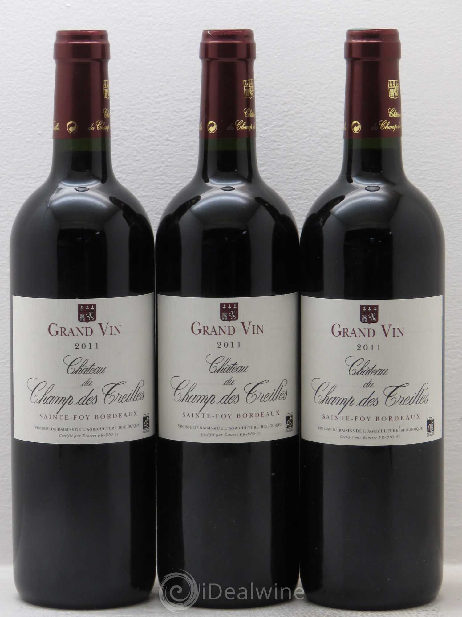 Sainte-Foy-Bordeaux Champs des Treilles Corinne Comme (sans prix de réserve) 2011 - Posten von 3 Flaschen - 0