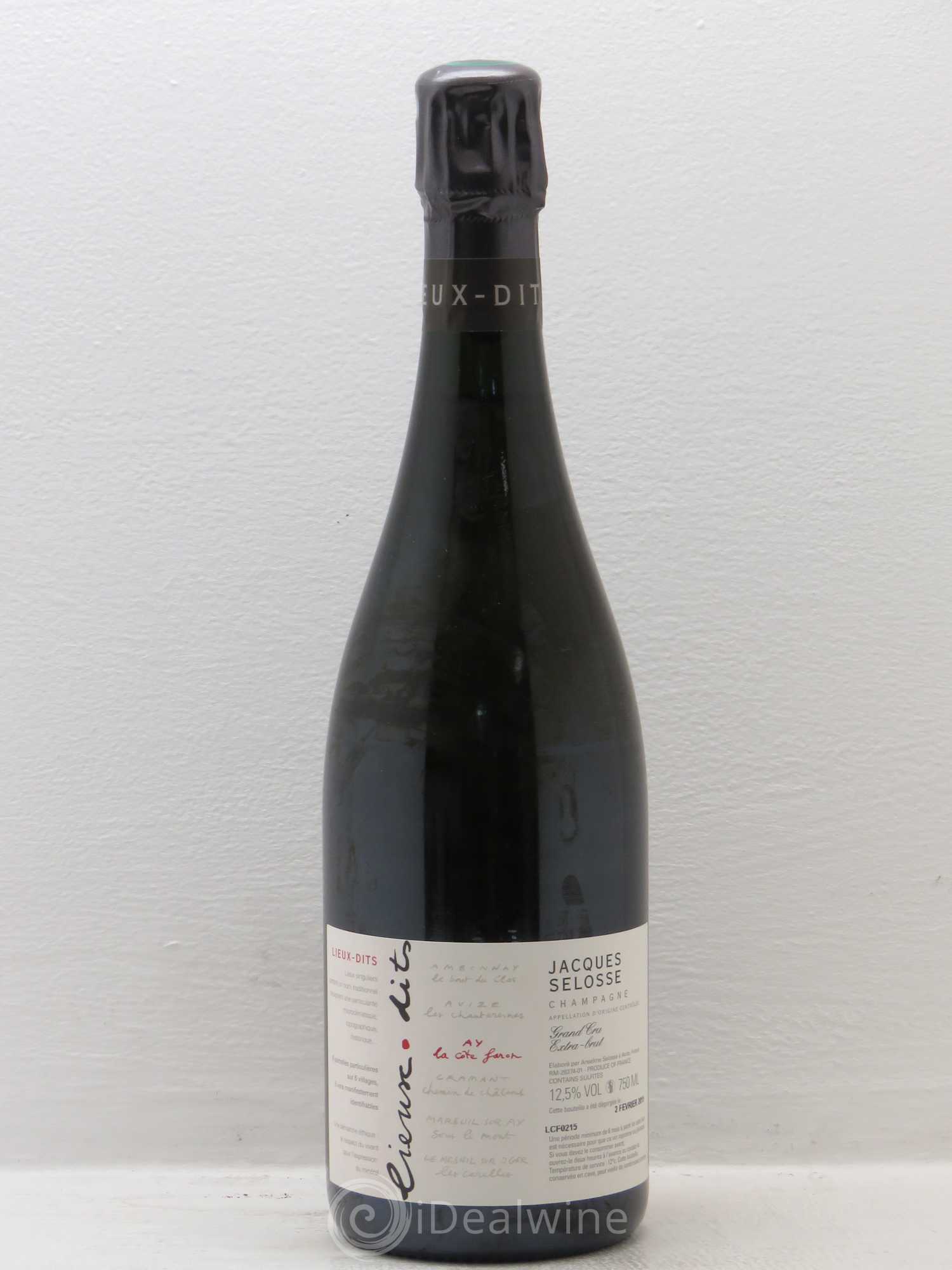 La Côte Faron Blanc de Noirs Grand Cru Extra-Brut Jacques Selosse - Lot de 1 bouteille - 0