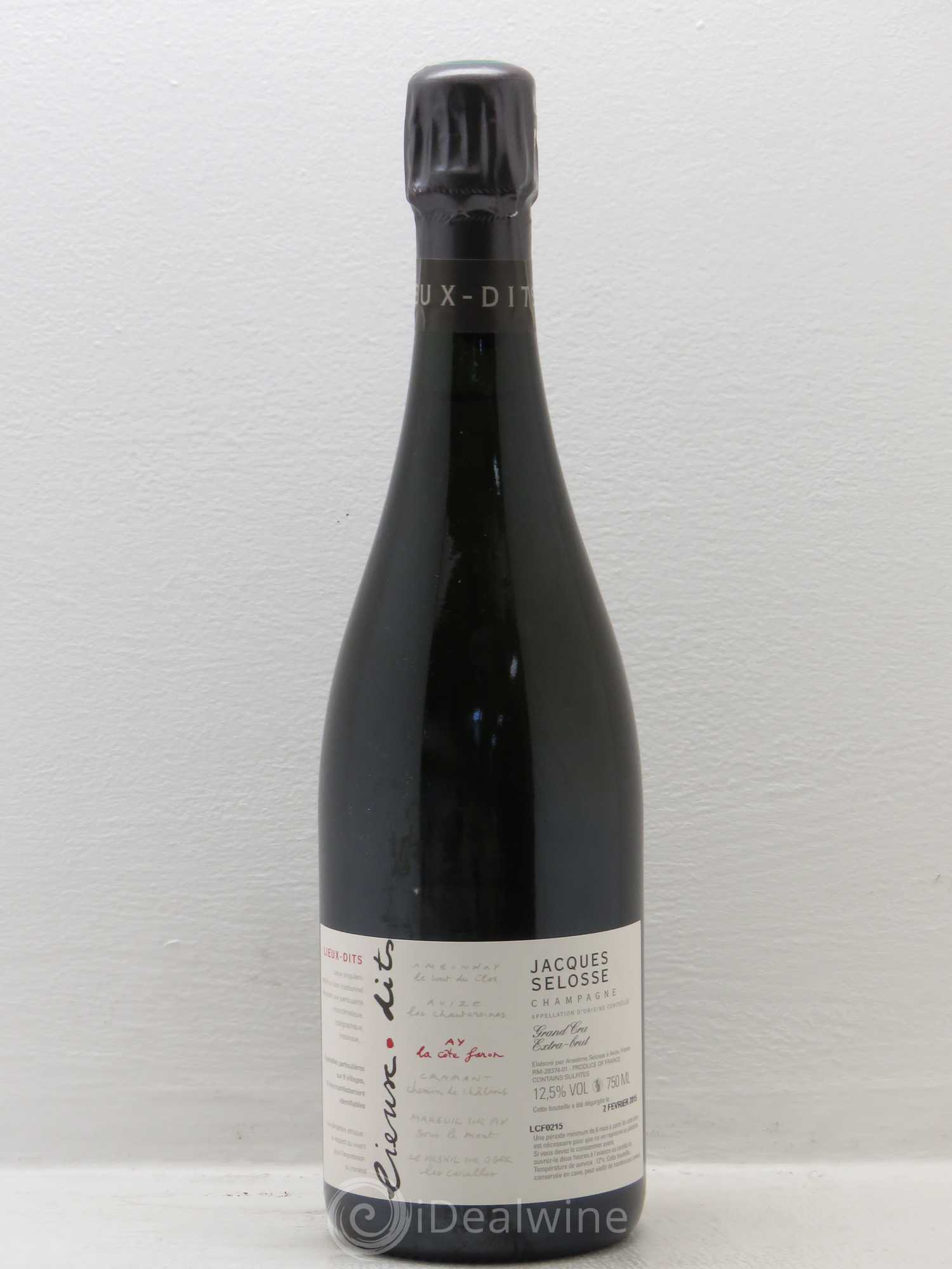 La Côte Faron Blanc de Noirs Grand Cru Extra-Brut Jacques Selosse - Lot de 1 bouteille - 0