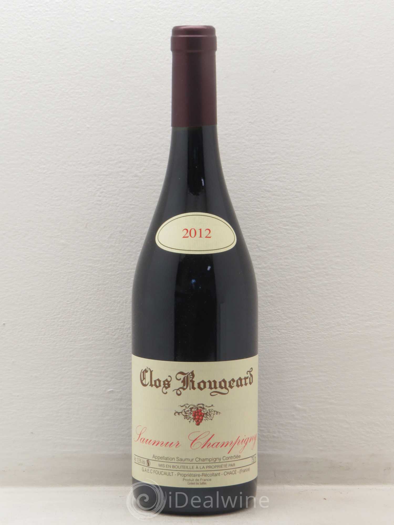 Saumur-Champigny Clos Rougeard 2012 - Lot de 1 bouteille - 0