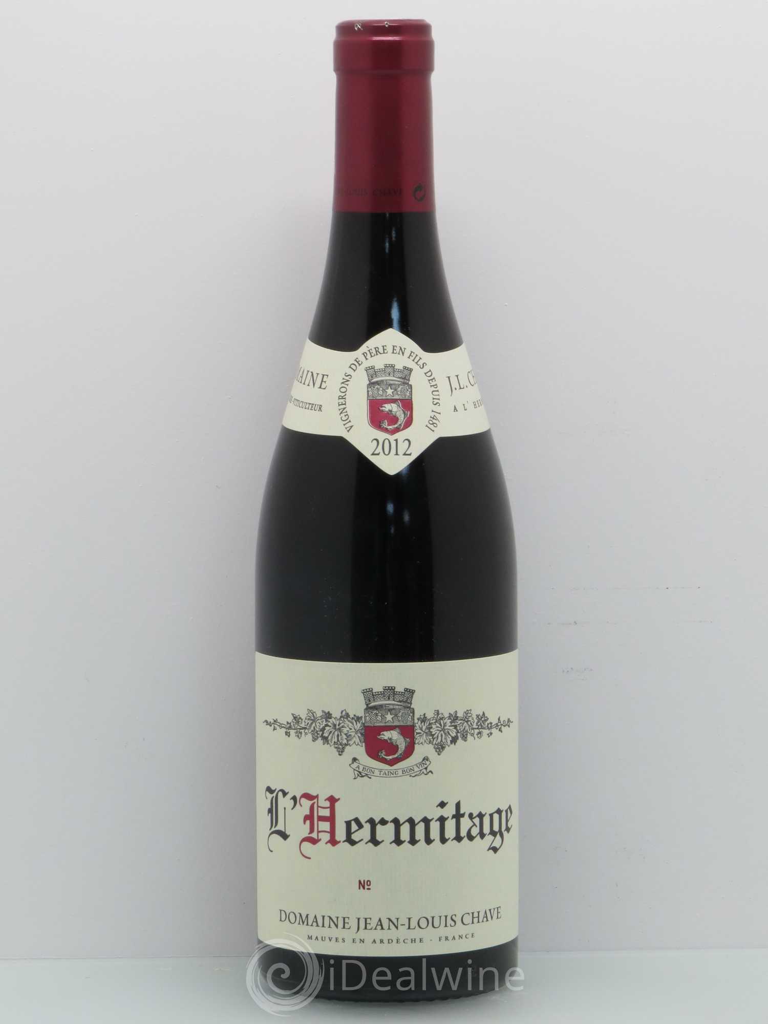 Hermitage Jean-Louis Chave 2012 - Lot de 1 bouteille - 0
