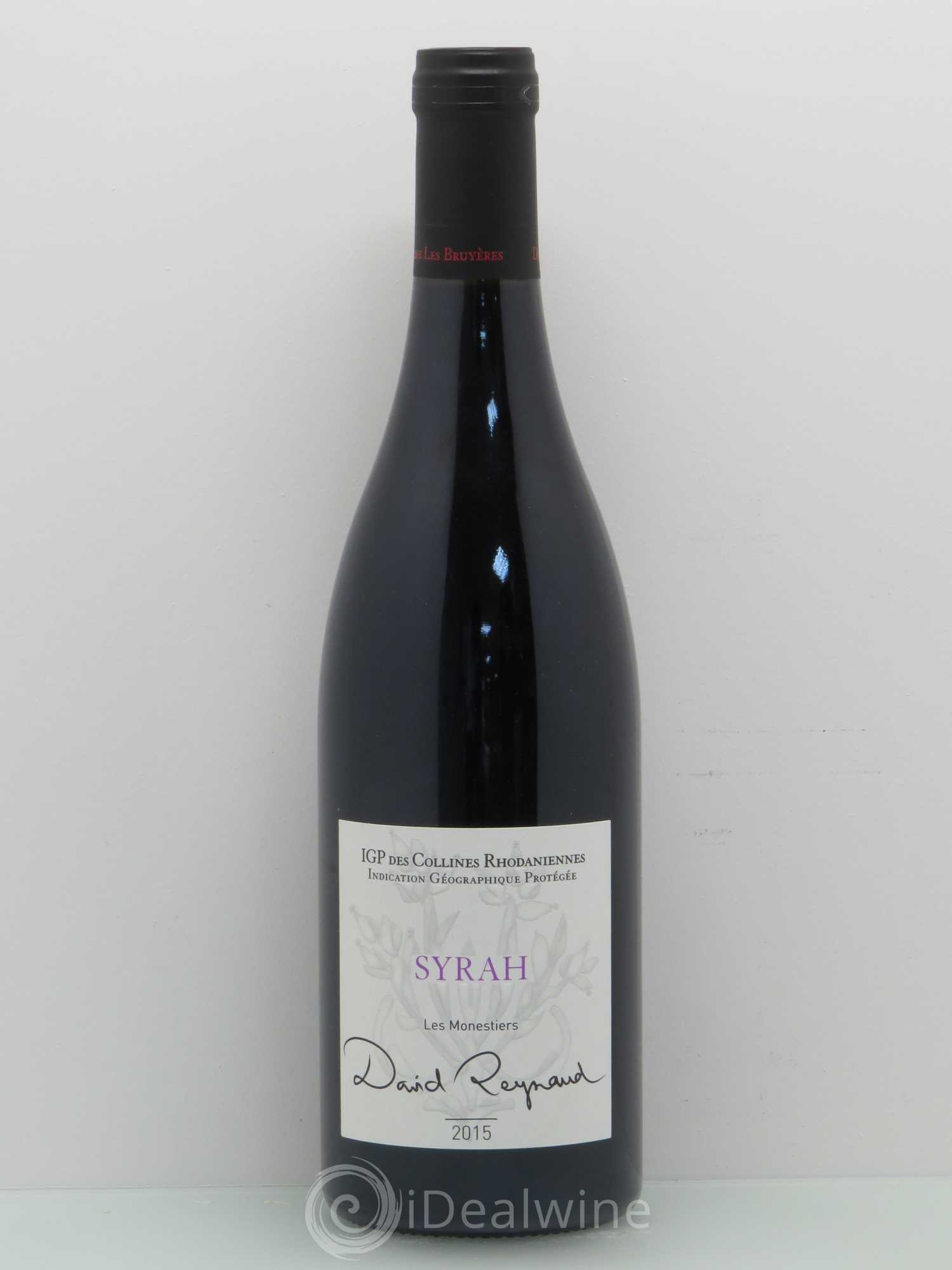 Divers IGP des collines Rhodaniennes - Domaine les Bruyères, David Reynaud - Syrah Les Monestiers 2015 - Posten von 1 Flasche - 0