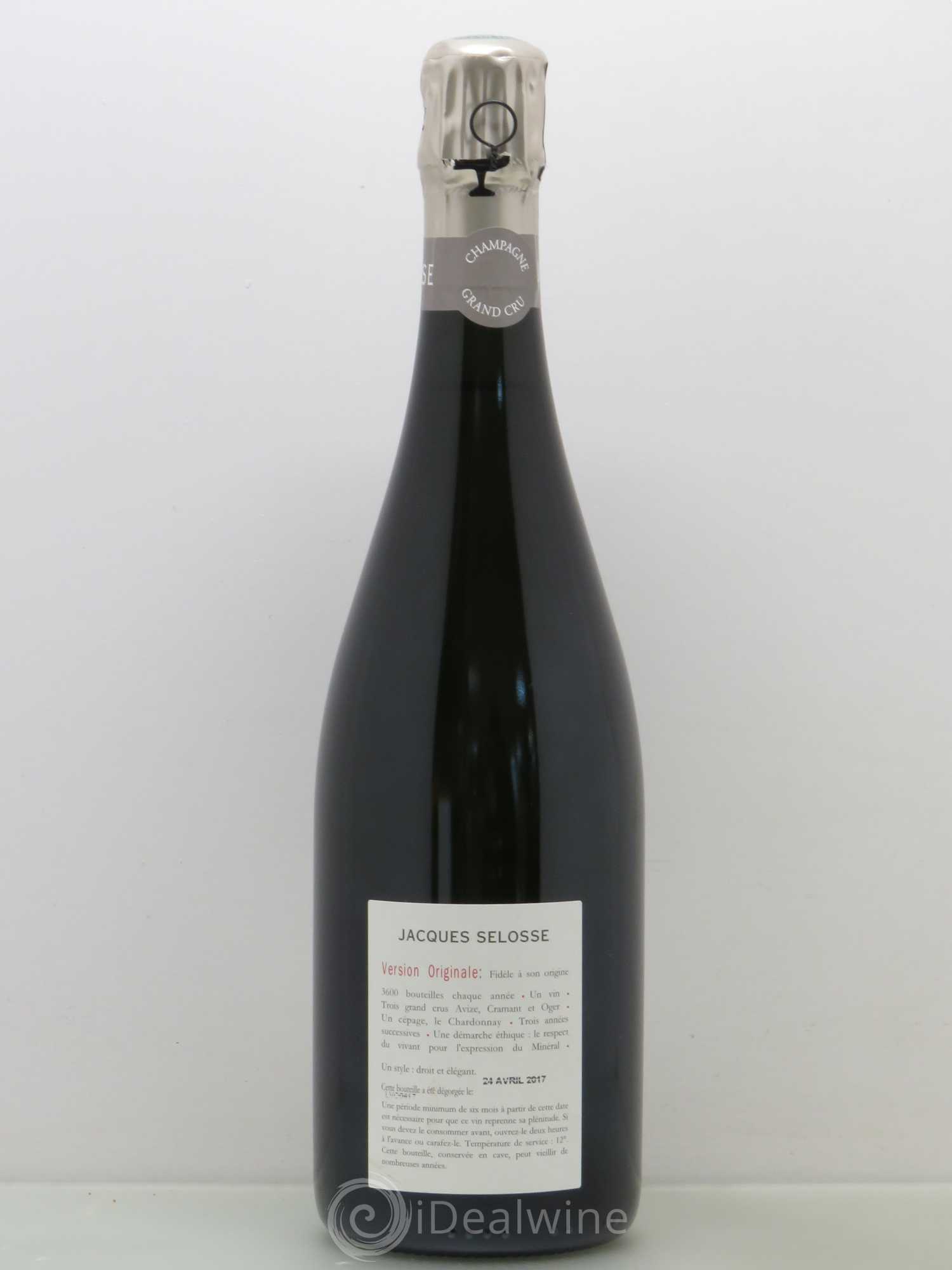 Champagne VO Anselme Selosse - Lot de 1 bouteille - 1