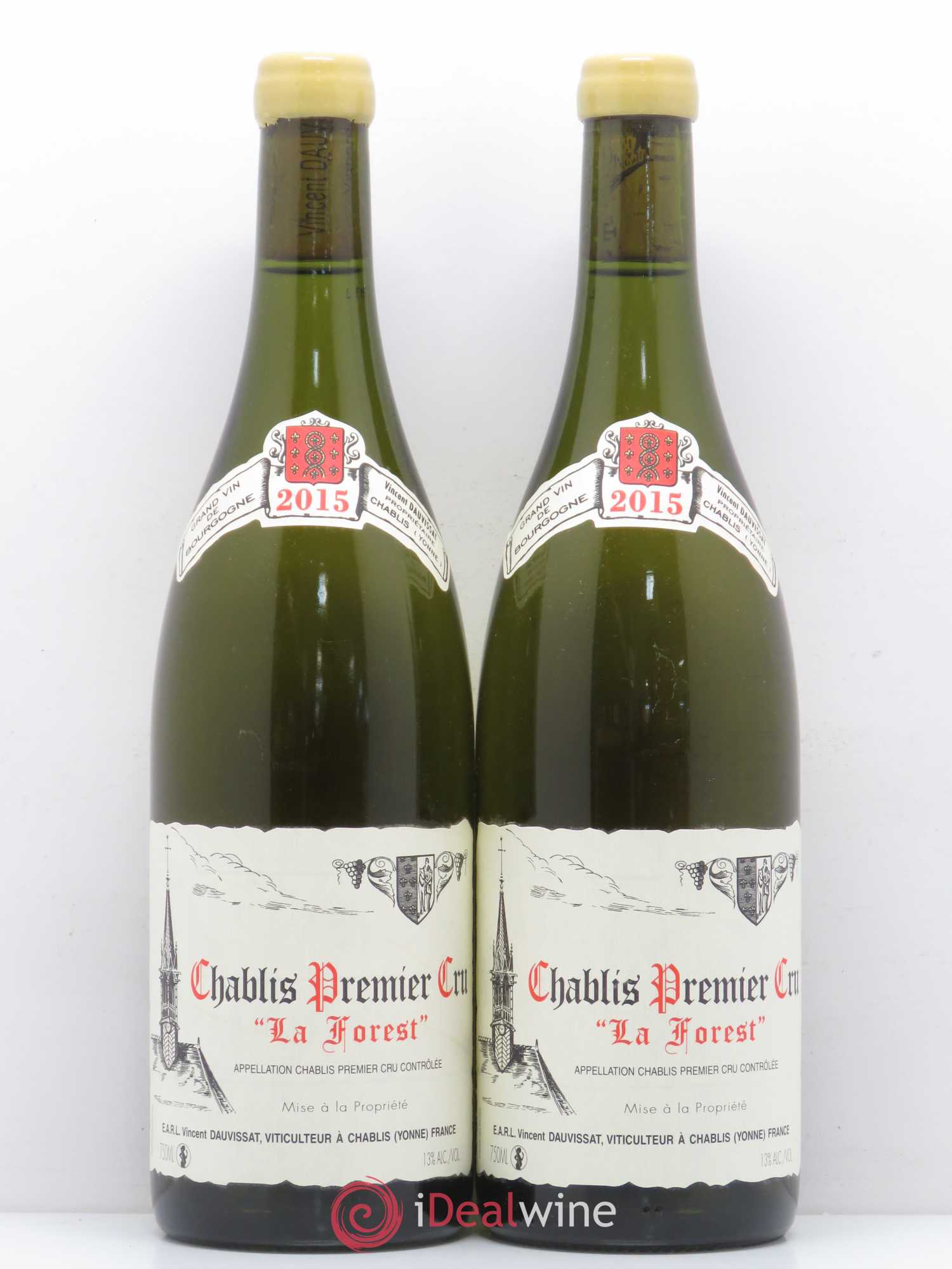 Chablis 1er Cru La Forest Vincent Dauvissat (Domaine) 2015 - Lot de 2 bouteilles - 0