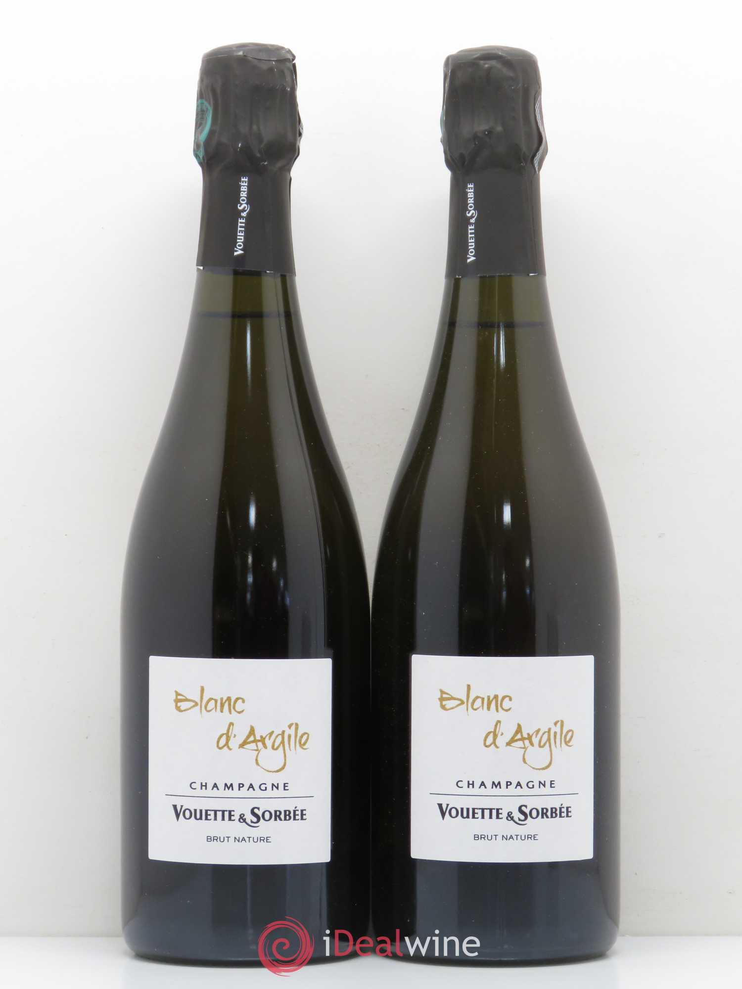 Champagne Vouette et Sorbee Blanc d'Argile - Posten von 2 Flaschen - 0