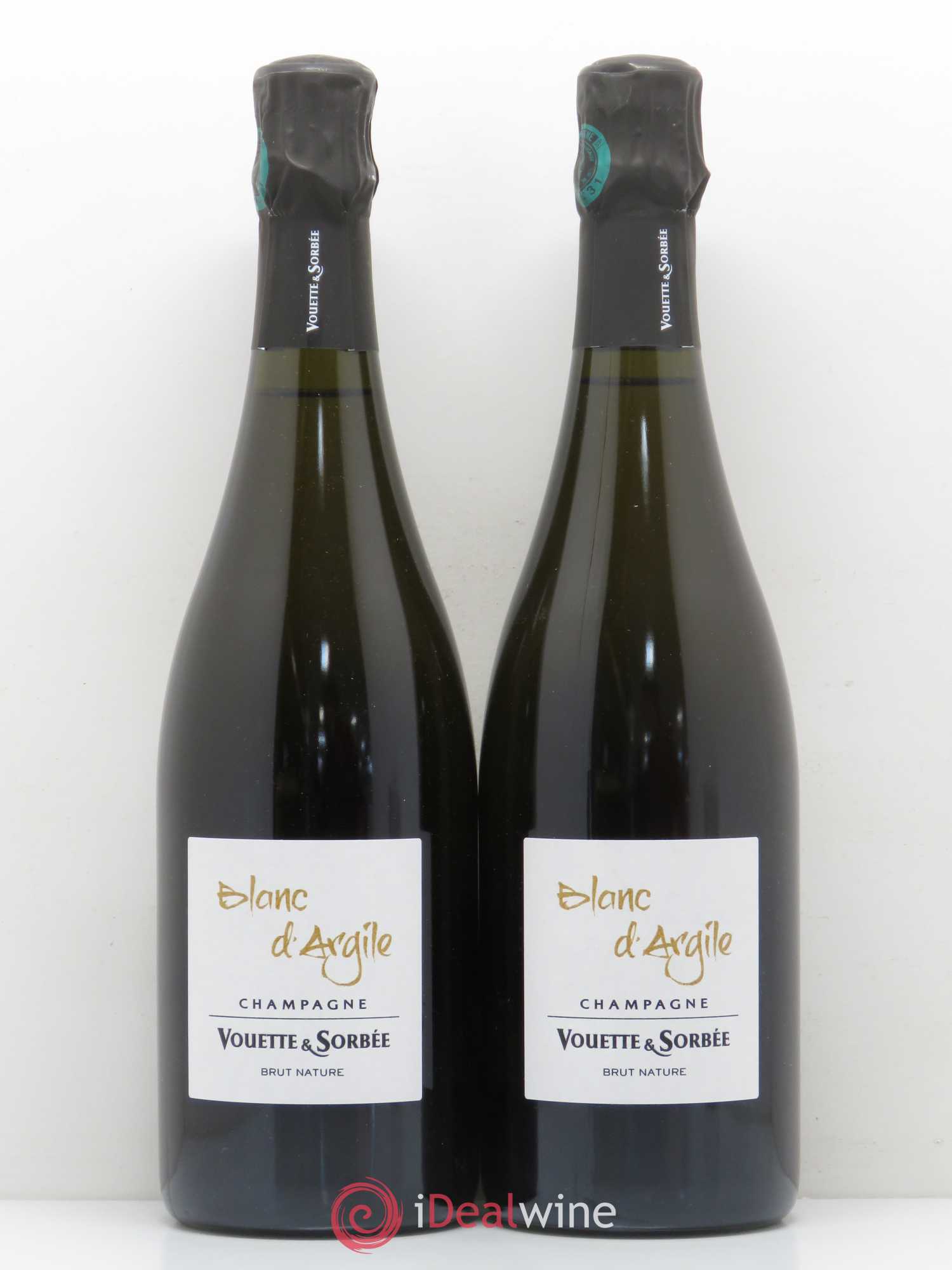 Champagne Vouette et Sorbee Blanc d'Argile - Posten von 2 Flaschen - 0