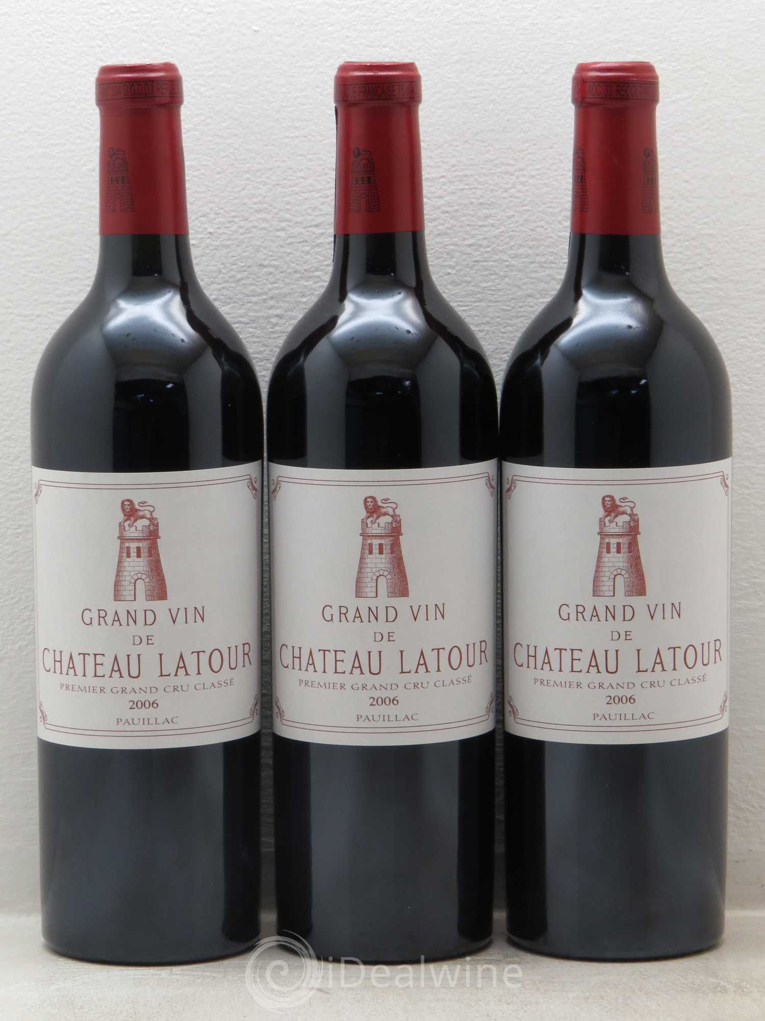 Château Latour 1er Grand Cru Classé 2006 - Lot de 3 bouteilles - 0