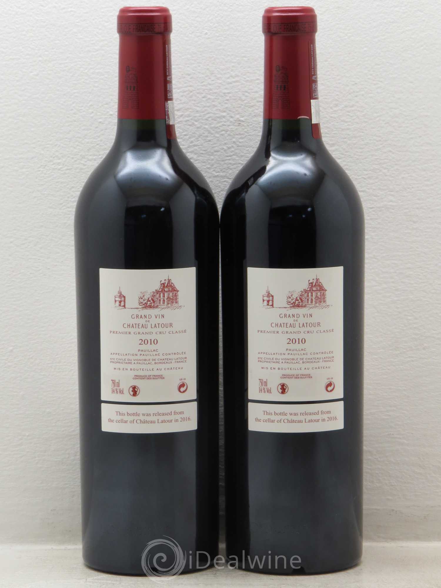 Château Latour 1er Grand Cru Classé 2010 - Lot de 2 bouteilles - 1