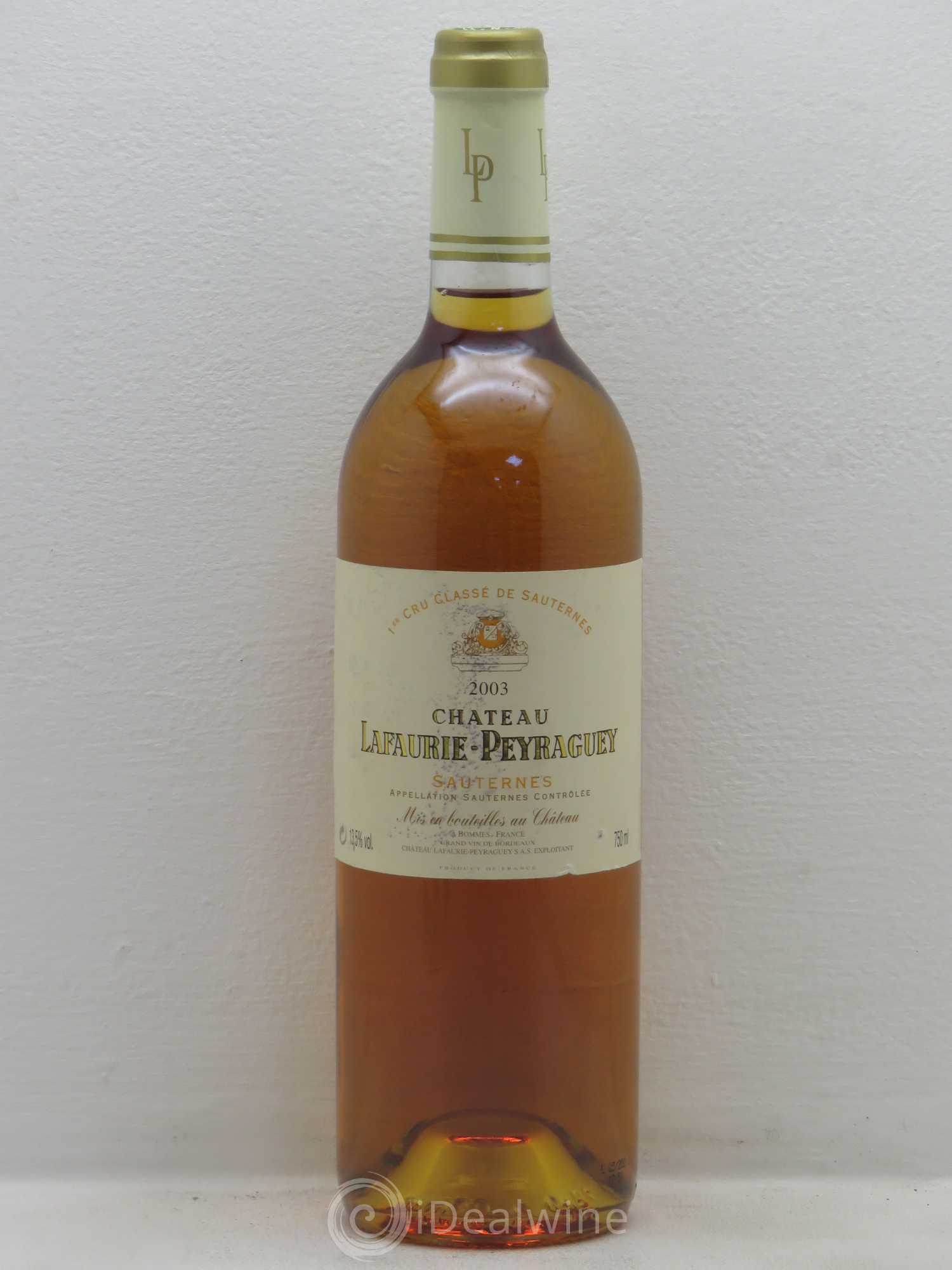 Château Lafaurie-Peyraguey 1er Grand Cru Classé 2003 - Lotto di 1 bottiglia - 0
