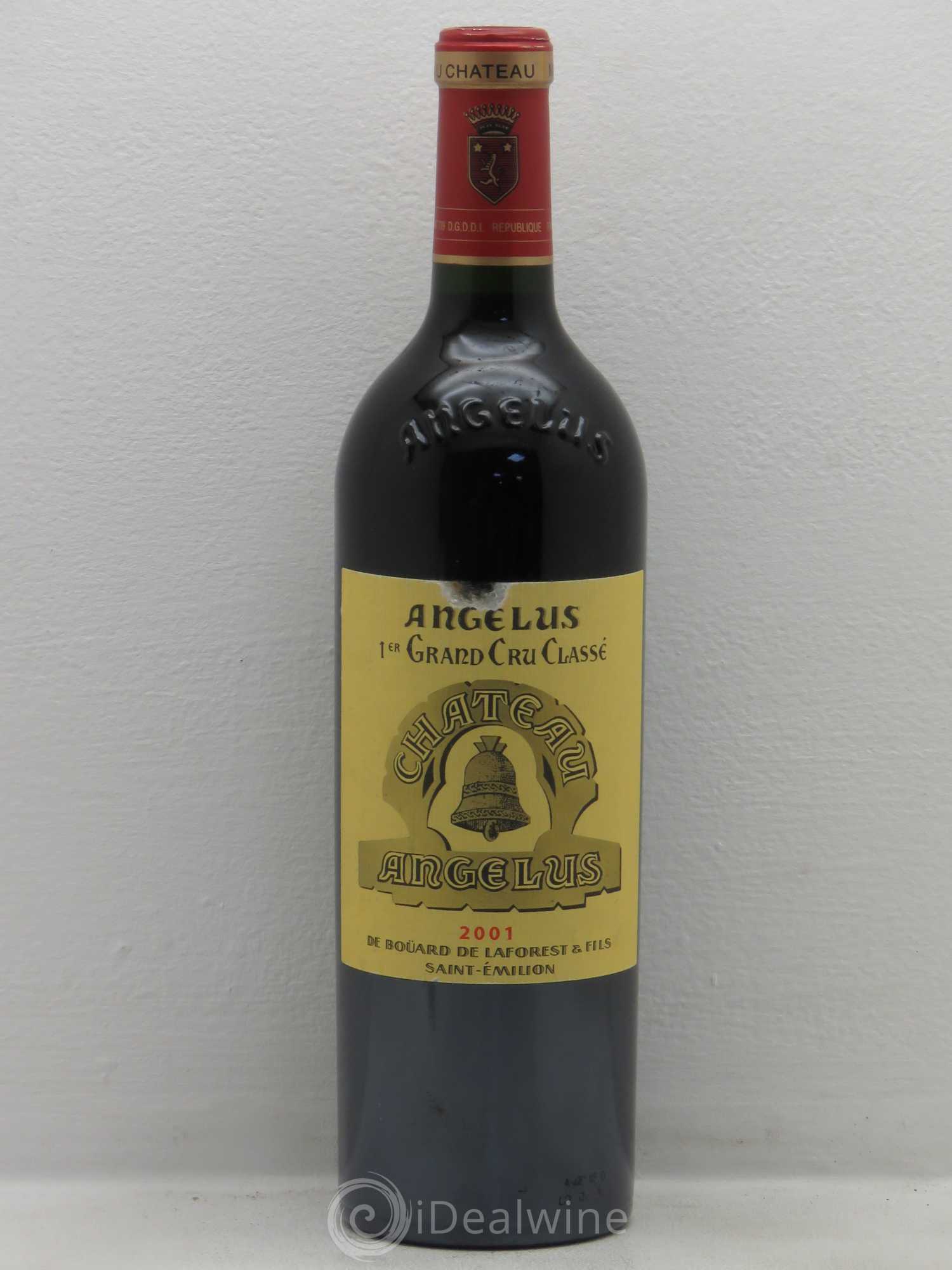 Château Angélus 1er Grand Cru Classé A 2001 - Lot de 1 bouteille - 0