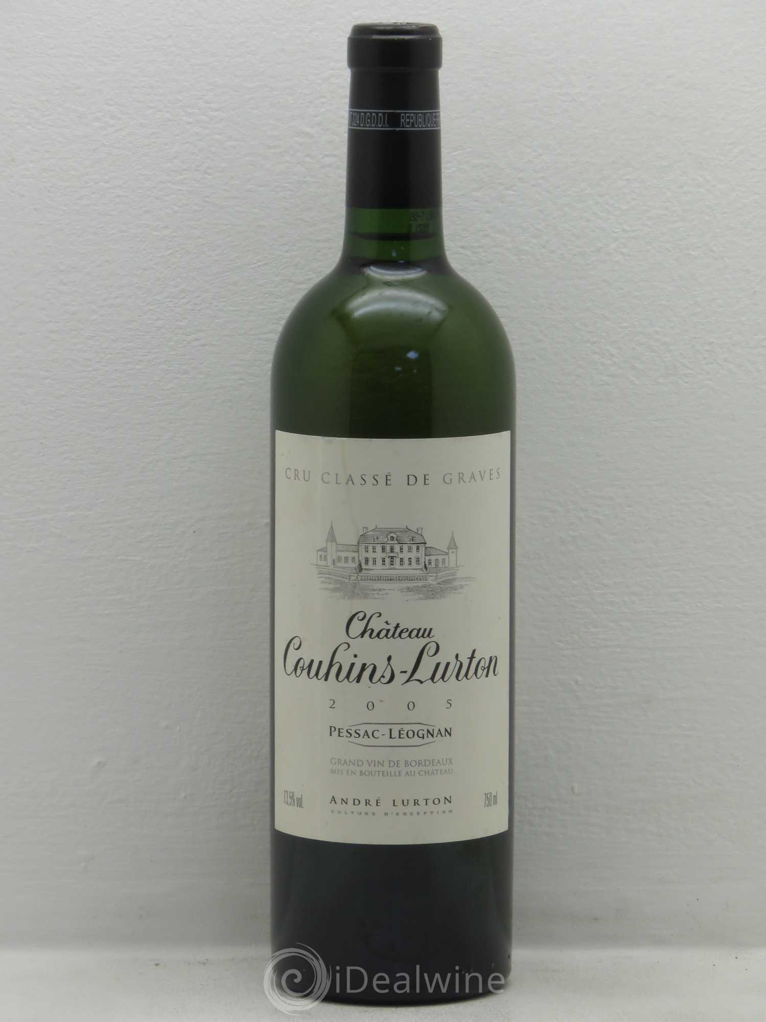 Château Couhins-Lurton Cru Classé de Graves 2005 - Lot de 1 bouteille - 0