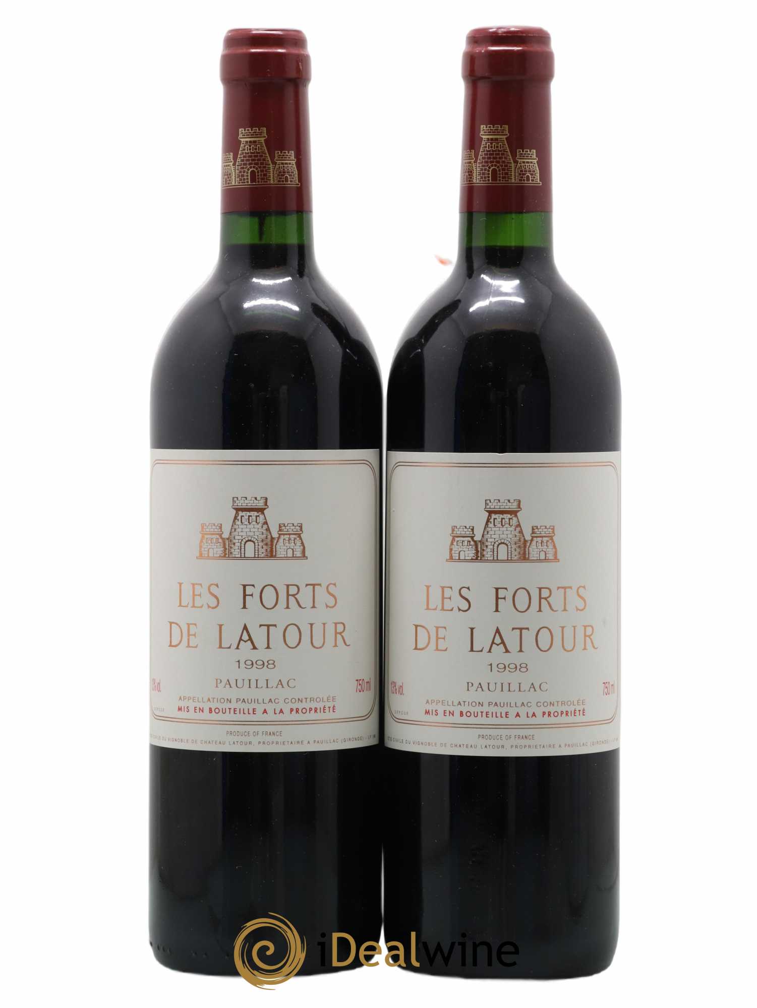 Les Forts de Latour Second Vin 1998 - Posten von 2 Flaschen - 0