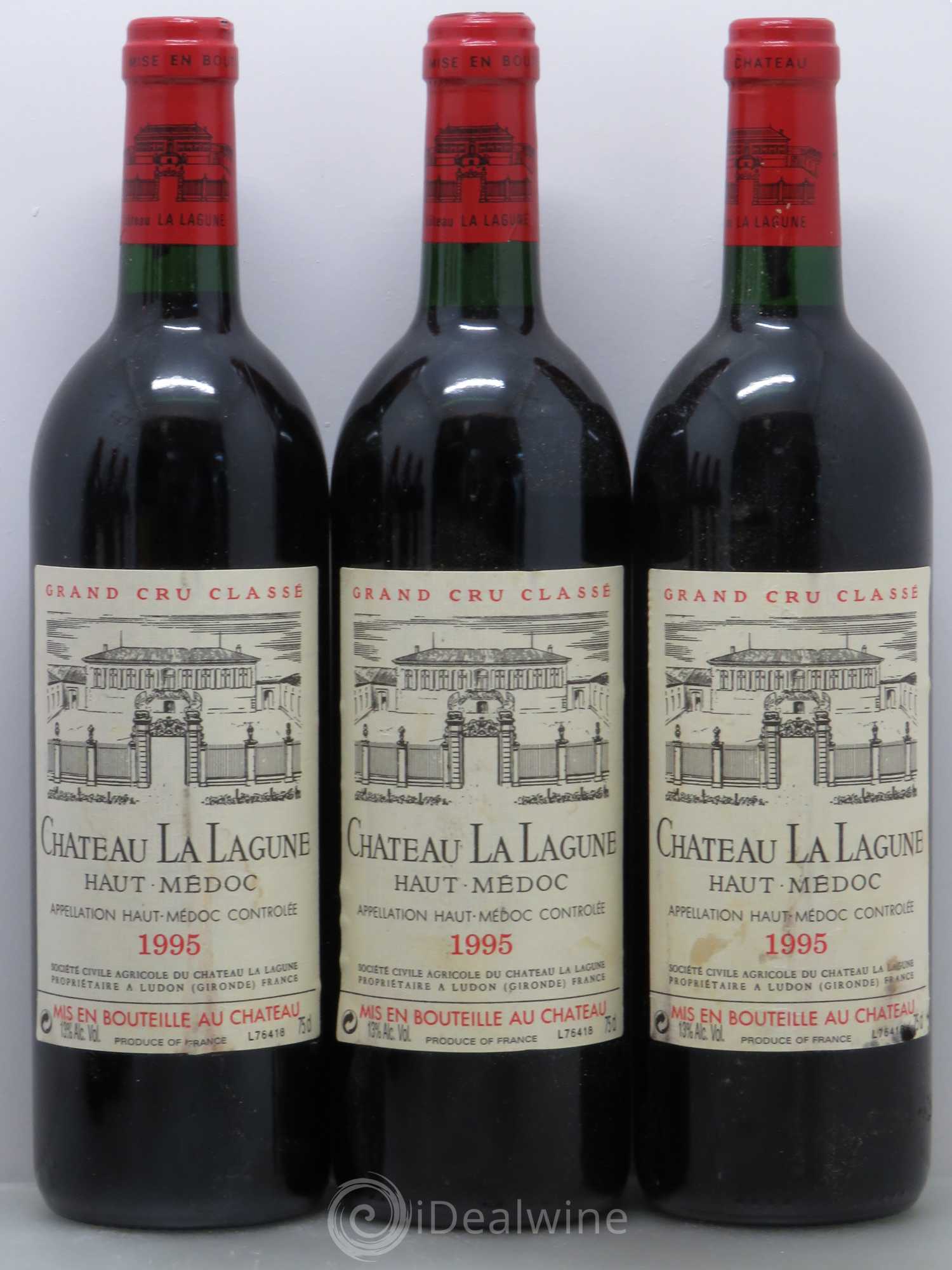 Château la Lagune 3ème Grand Cru Classé 1995 - Lot de 6 bouteilles - 1