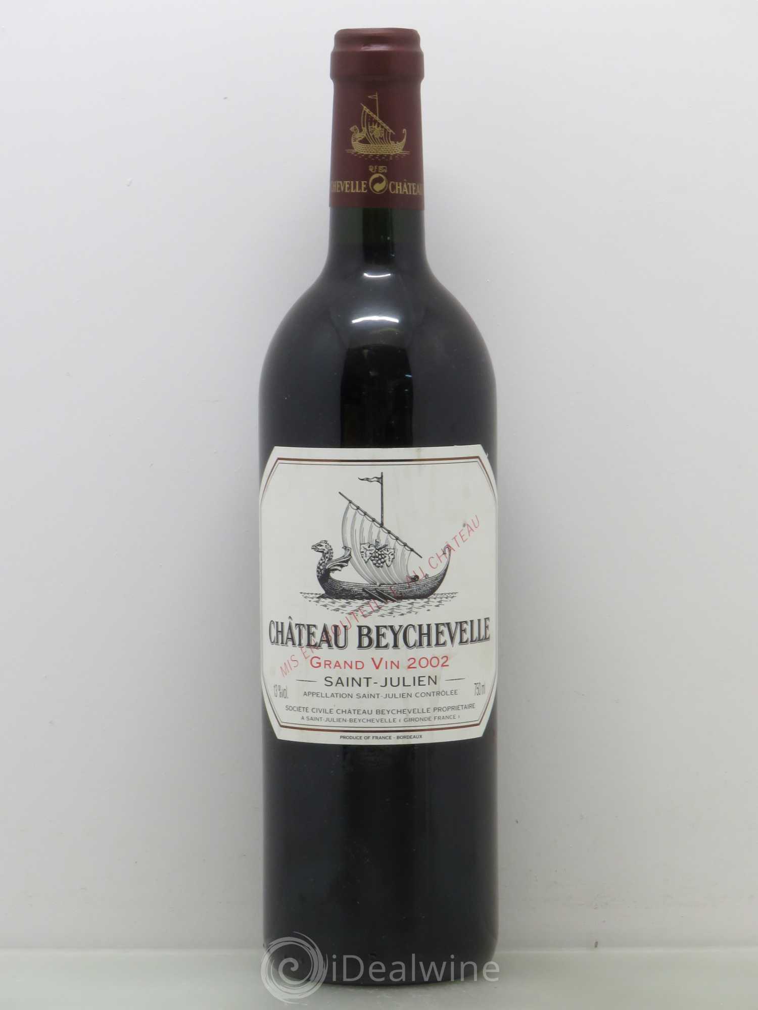 Château Beychevelle 4ème Grand Cru Classé 2002 - Lot de 1 bouteille - 0