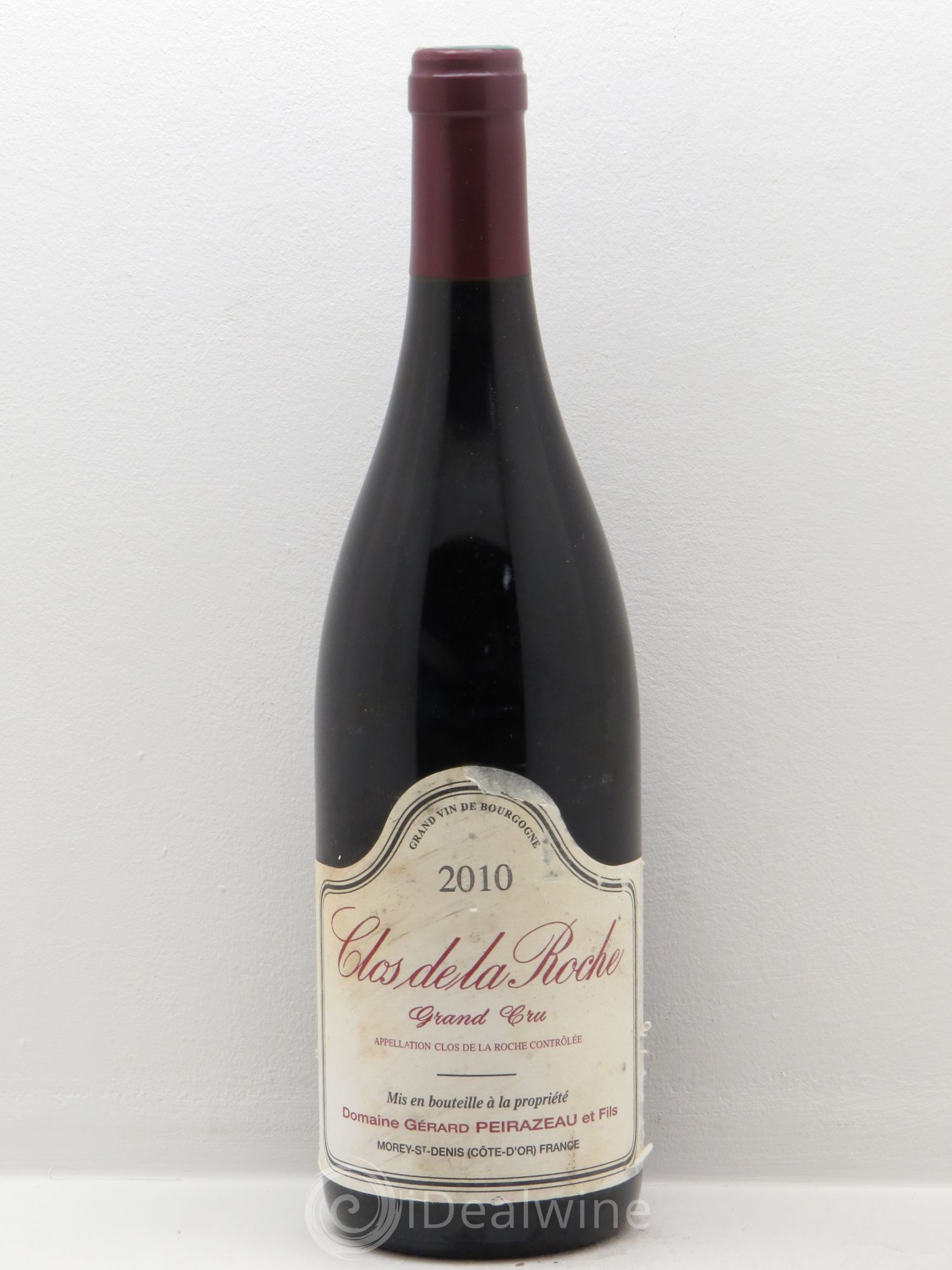 Clos de la Roche Grand Cru Domaine Peirazeau et Fils 2010 - Posten von 1 Flasche - 0