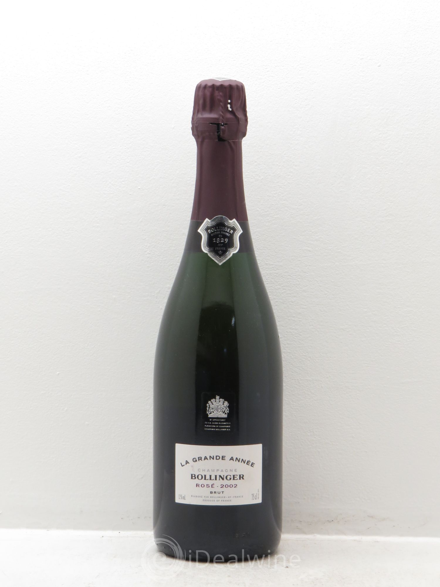 Grande Année Brut Bollinger 2002 - Lot de 1 bouteille - 0