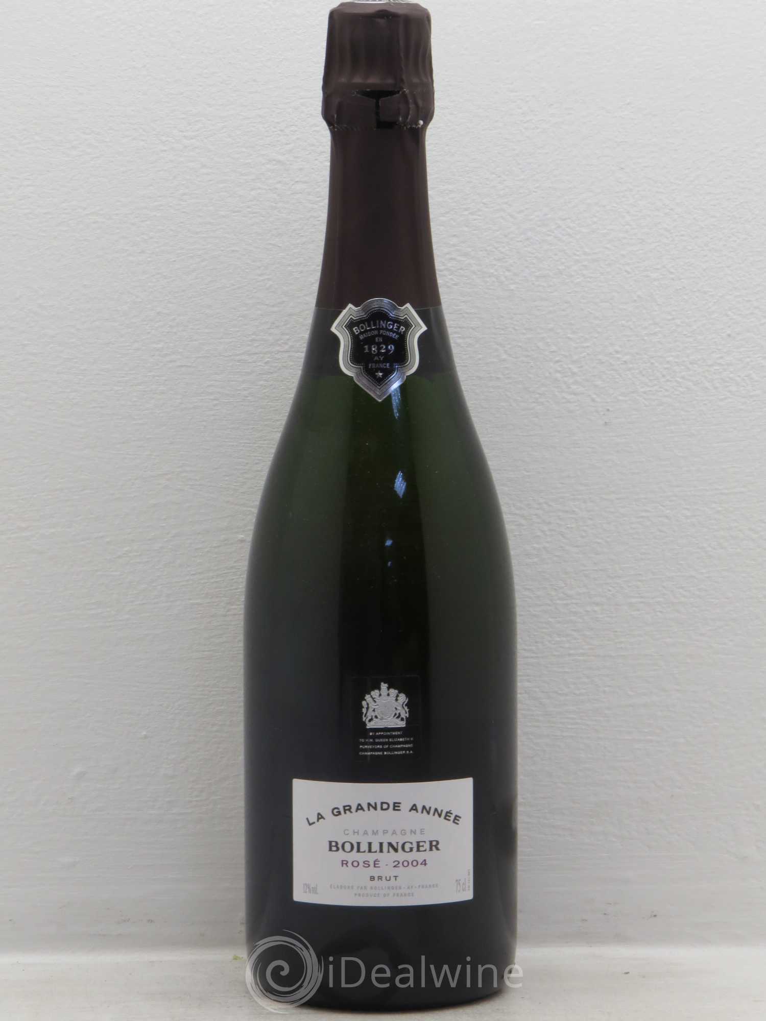 Grande Année Brut Bollinger 2004 - Lot de 1 bouteille - 0