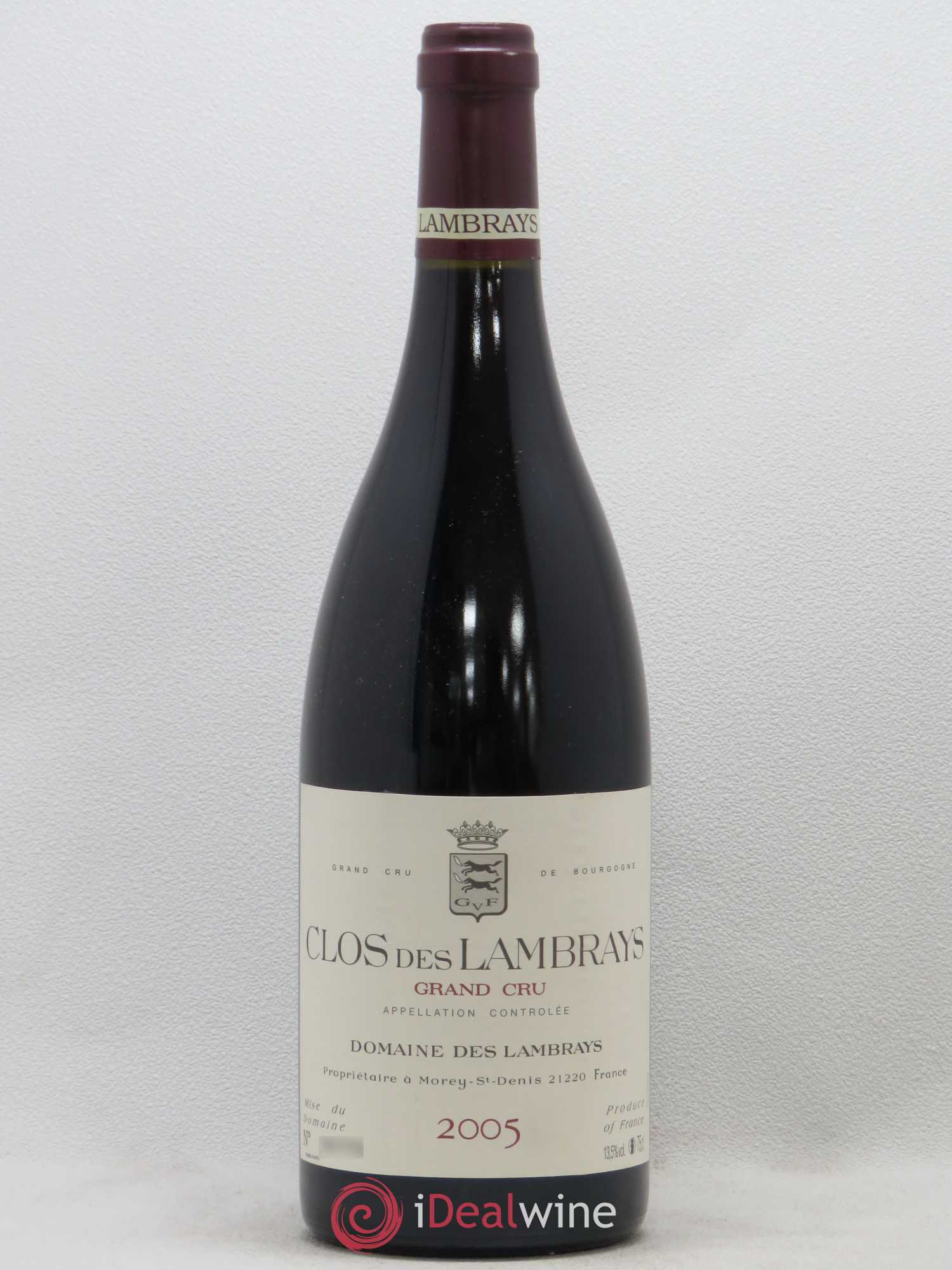 Clos des Lambrays Grand Cru Domaine des Lambrays 2005 - Lot de 1 bouteille - 0