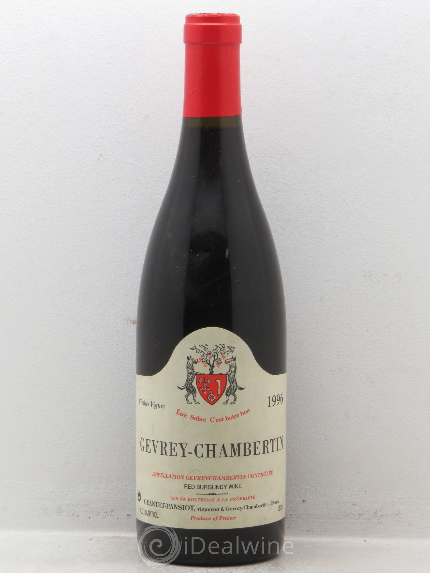 Gevrey-Chambertin Geantet-Pansiot 1996 - Lot de 1 bouteille - 0