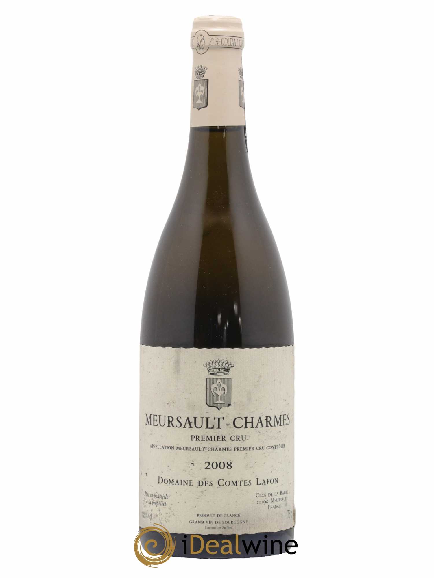Meursault 1er Cru Charmes Comtes Lafon (Domaine des) 2008 - Lot de 1 bouteille - 0