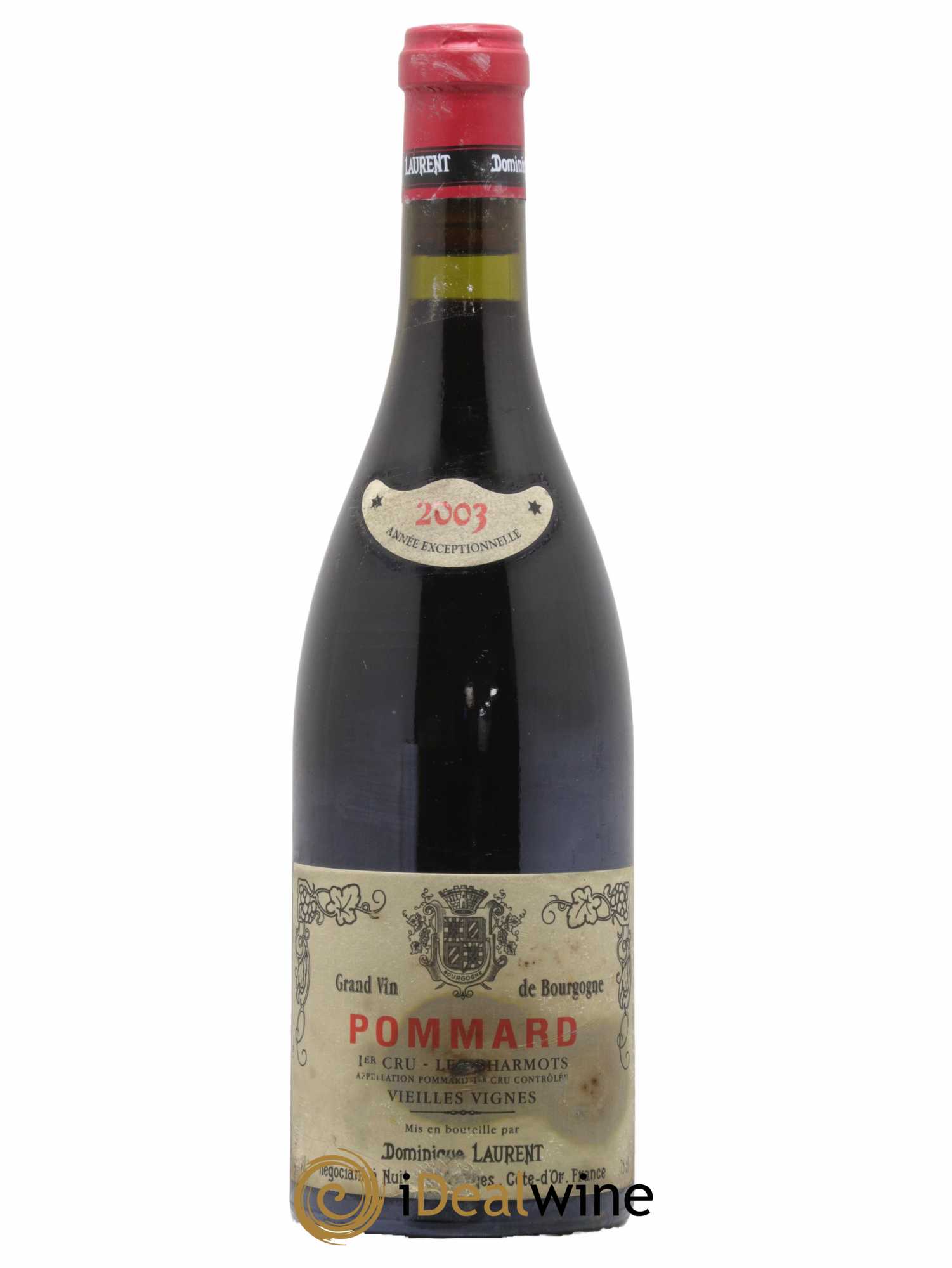Pommard 1er Cru Les Charmots Vieilles Vignes Dominique Laurent 2003 - Lot de 1 bouteille - 0