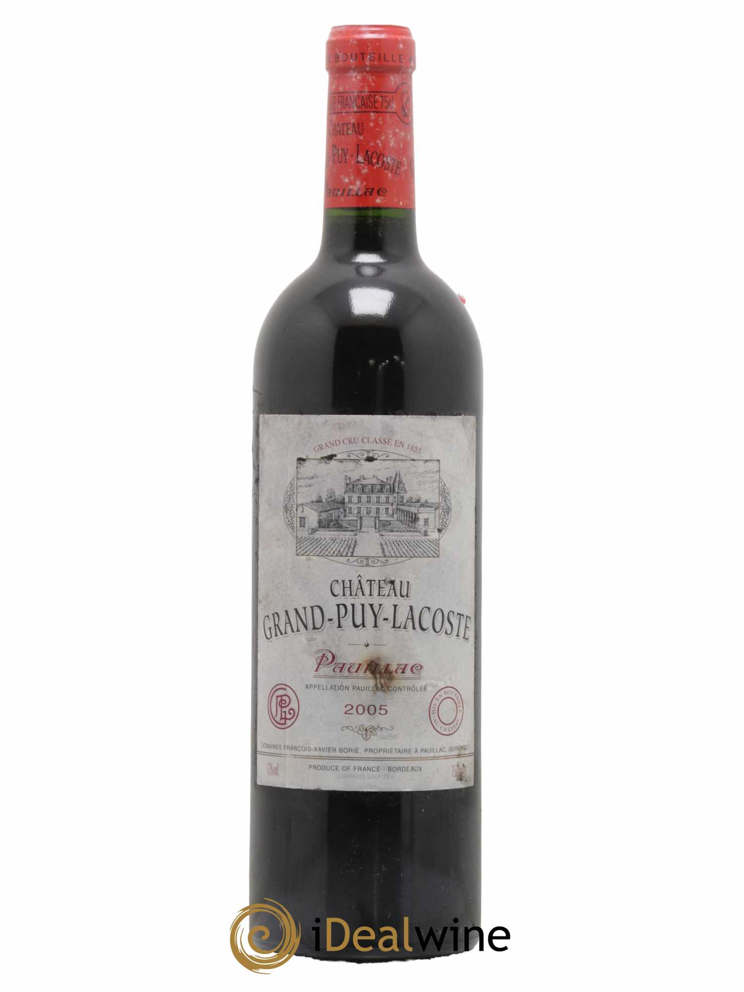 Château Grand Puy Lacoste 5ème Grand Cru Classé 2005 - Lot de 1 bouteille - 0