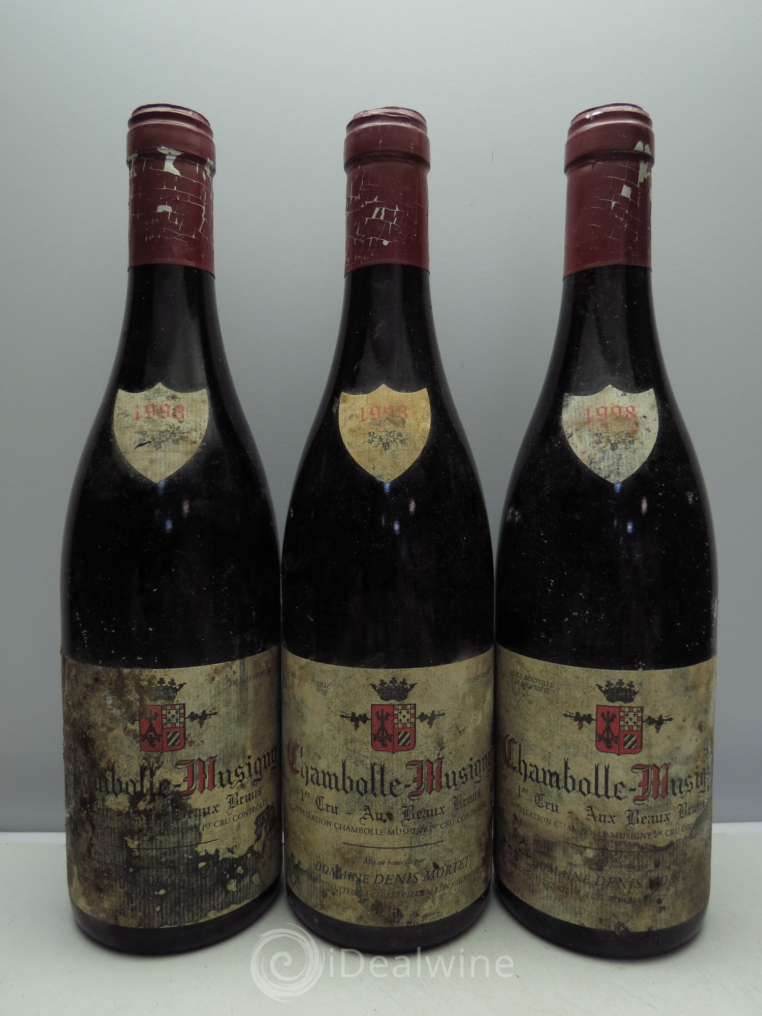 Chambolle-Musigny 1er Cru Aux Beaux Bruns Denis Mortet (Domaine) 1998 - Lot de 3 bouteilles - 0