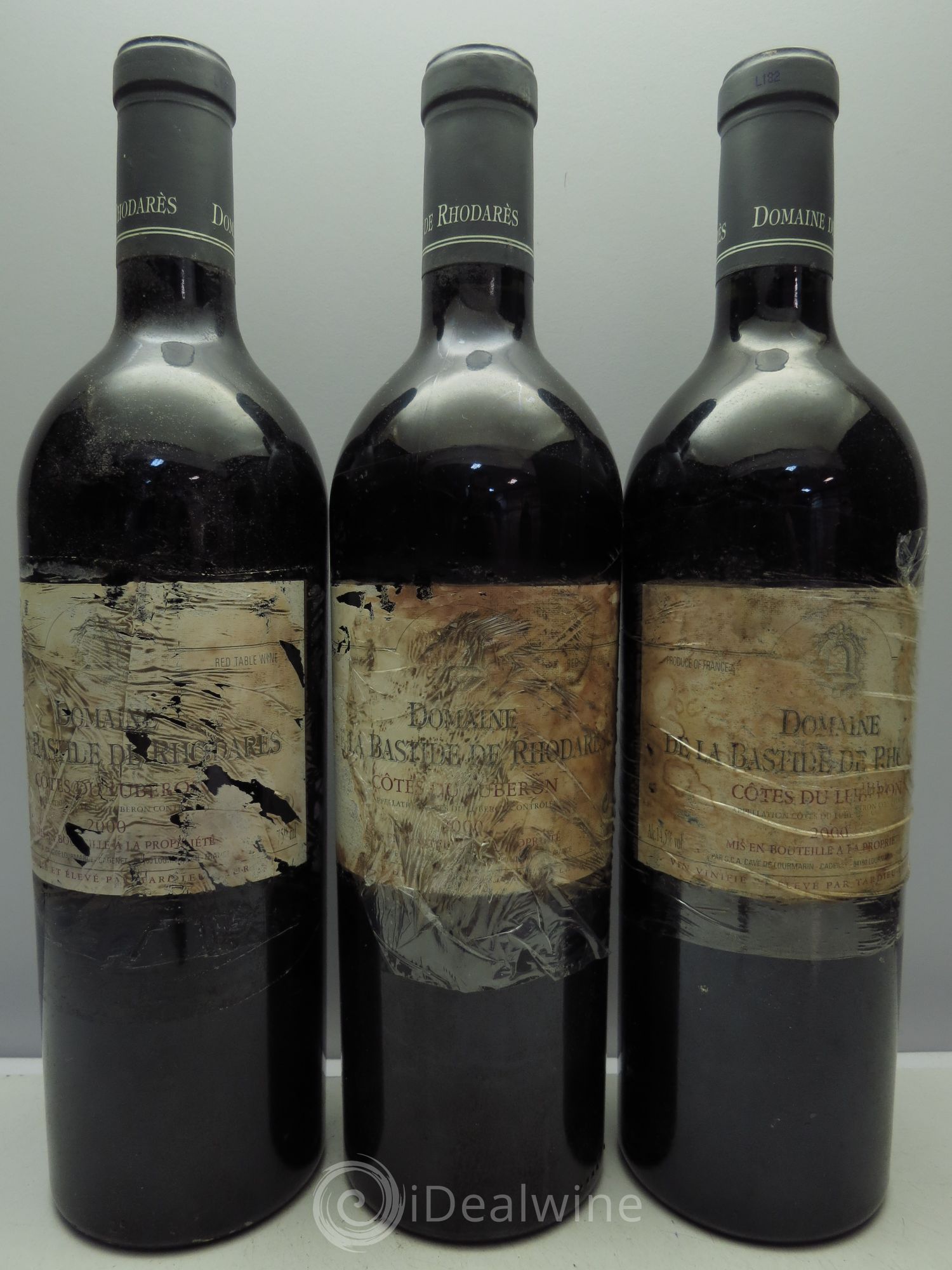 Luberon Cuvée Lourmarin Bastide Rhodares 2000 - Posten von 3 Flaschen - 0