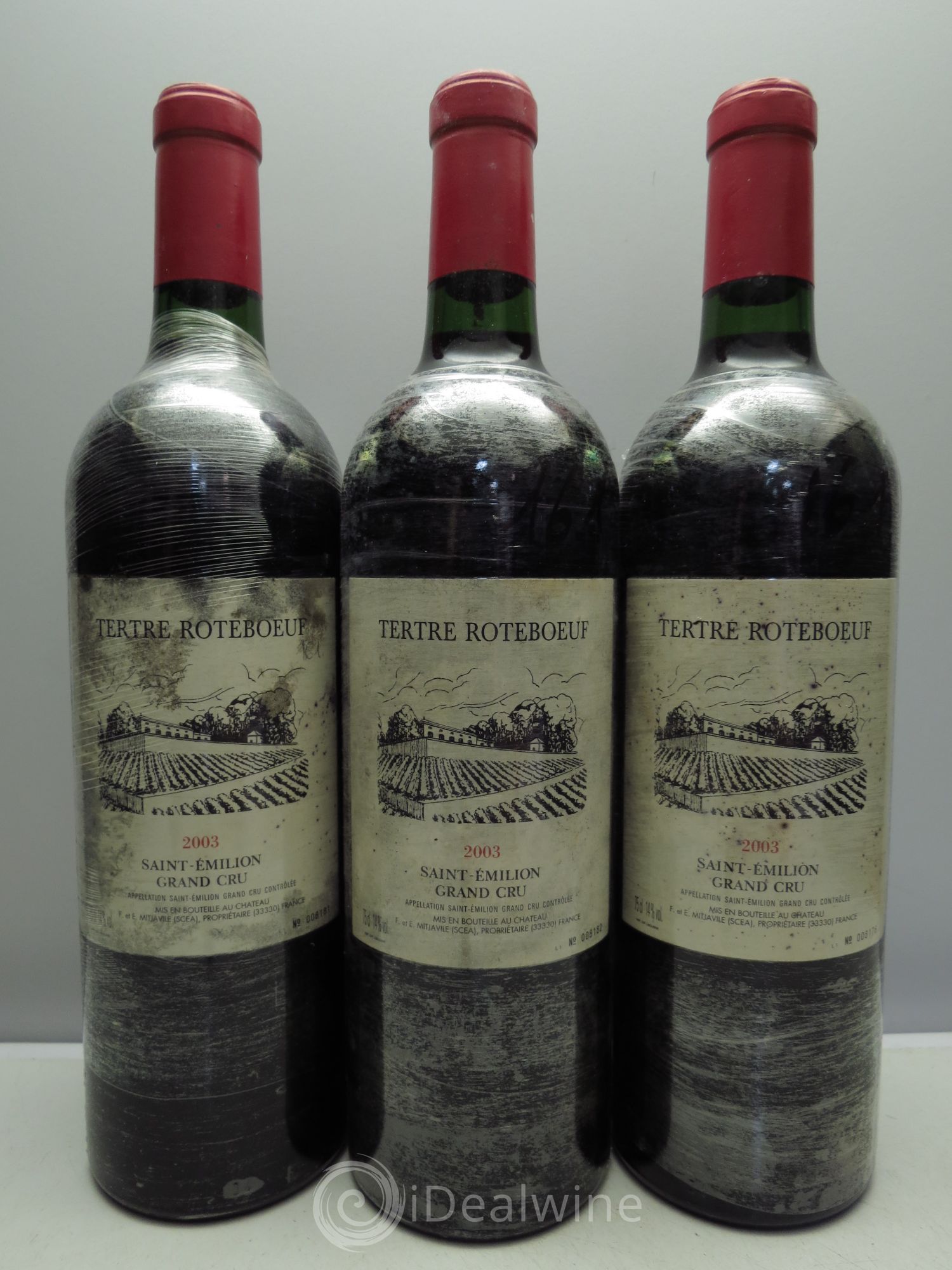 Château Tertre Roteboeuf 2003 - Lot de 3 bouteilles - 0