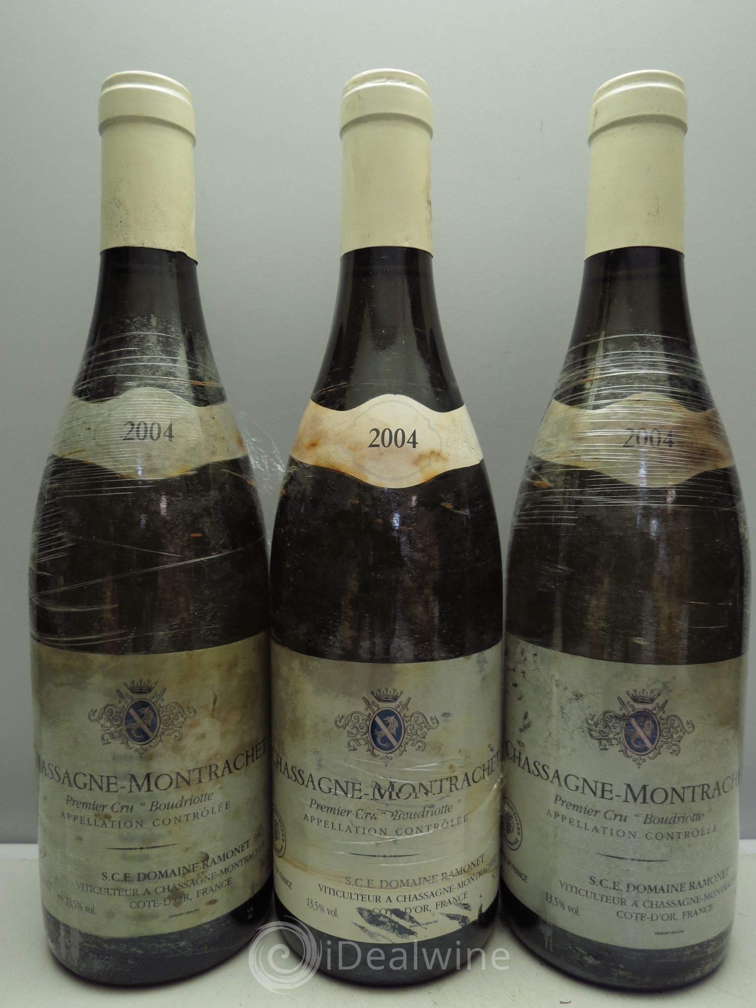 Chassagne-Montrachet 1er Cru Boudriotte Ramonet (Domaine) 2004 - Lot de 3 bouteilles - 0