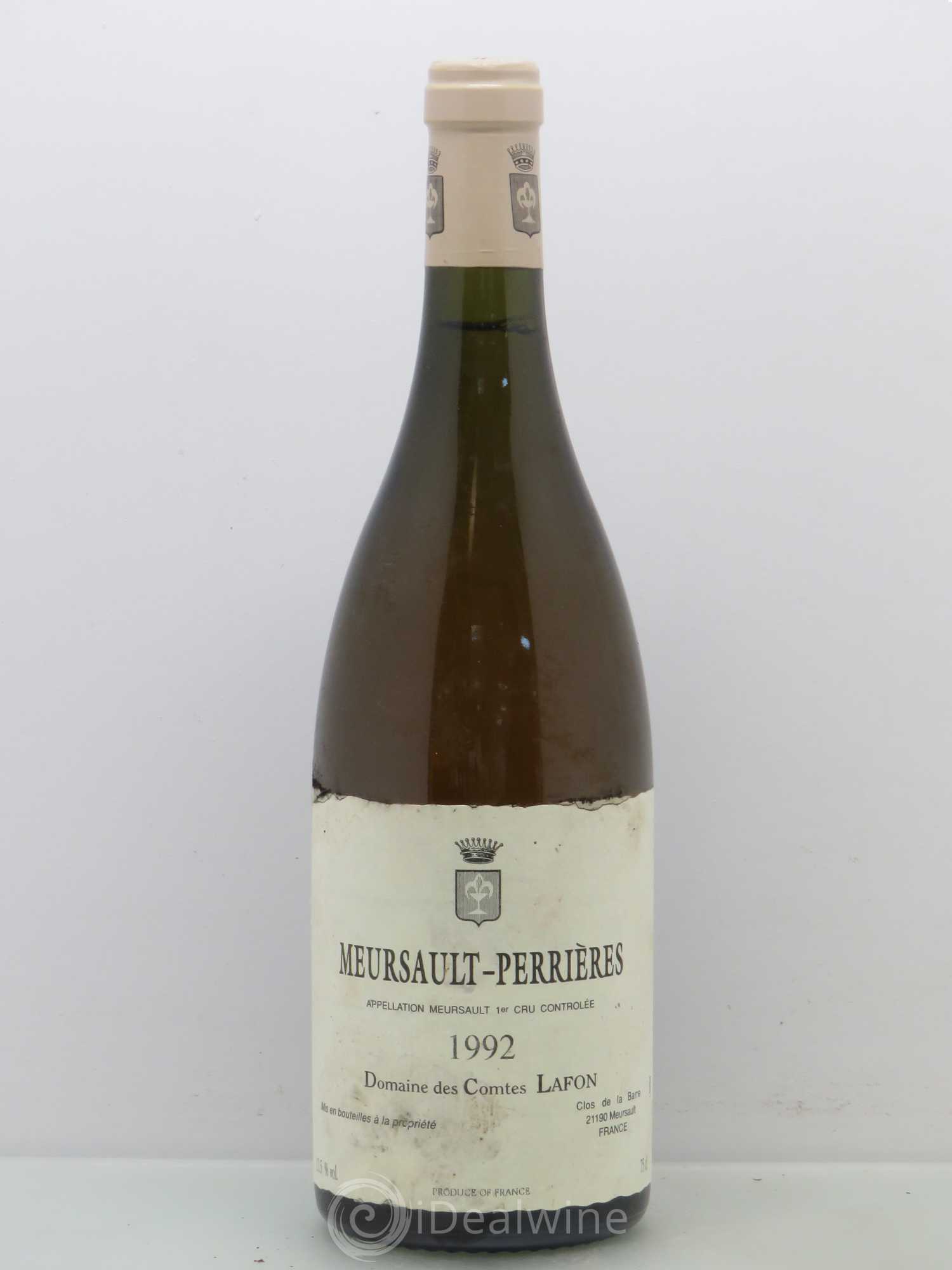Meursault 1er Cru Perrières Comtes Lafon (Domaine des) 1992 - Lot de 1 bouteille - 0